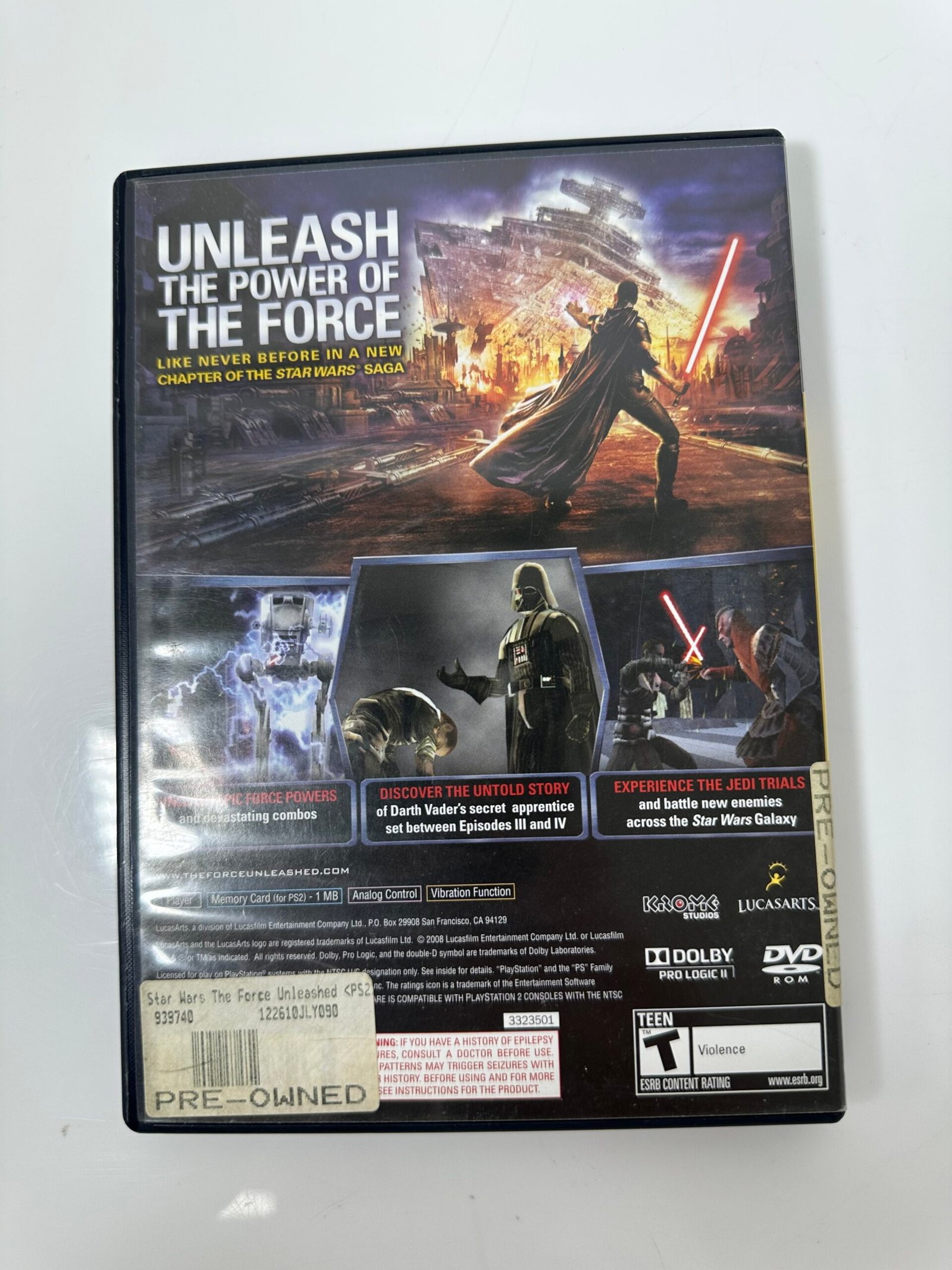 Star Wars - The Force Unleashed - Playstation 2 - Produto Usado - Imagem 4