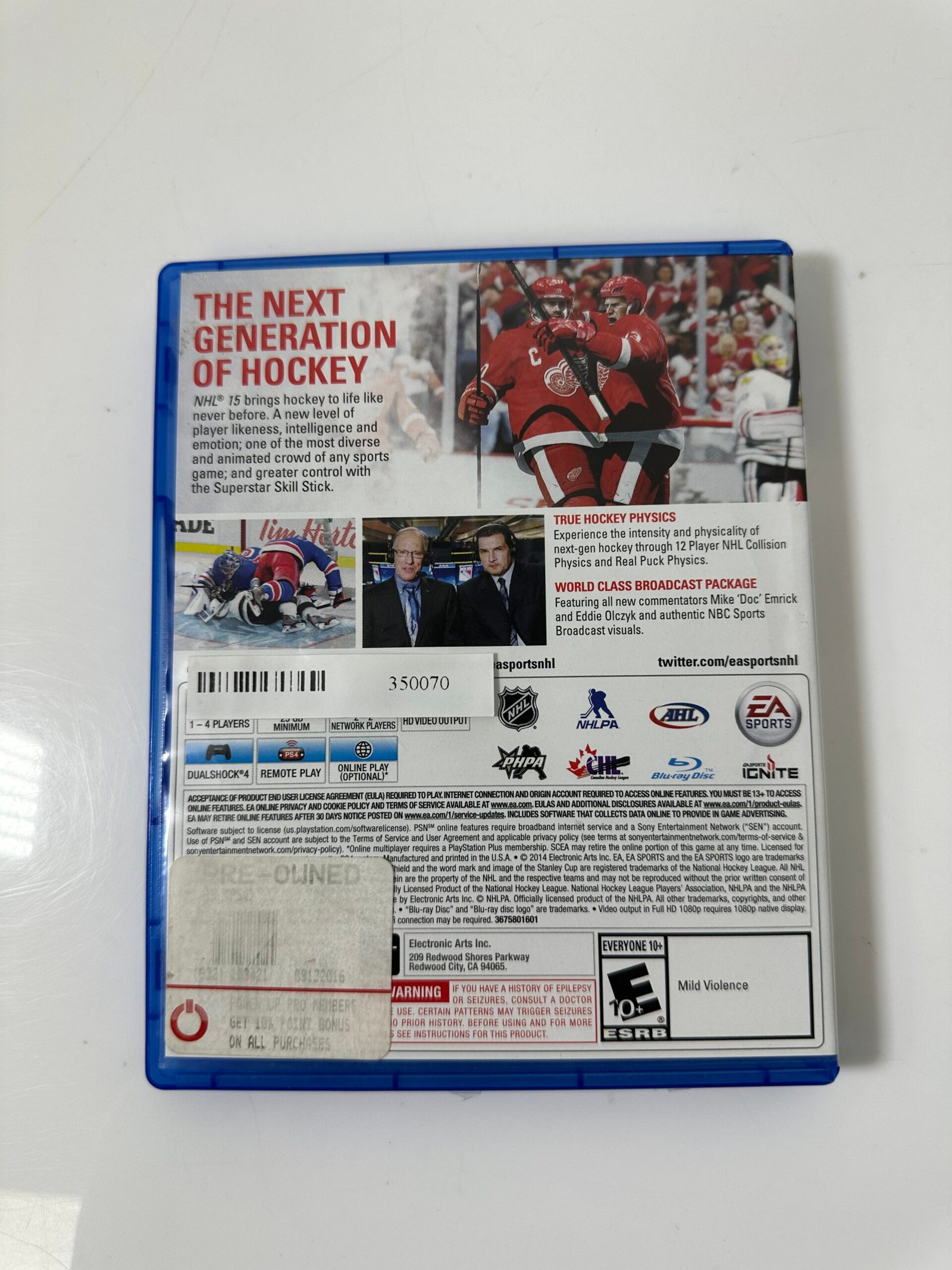 NHL 15 - Playstation 4 - Produto Usado - Imagem 2