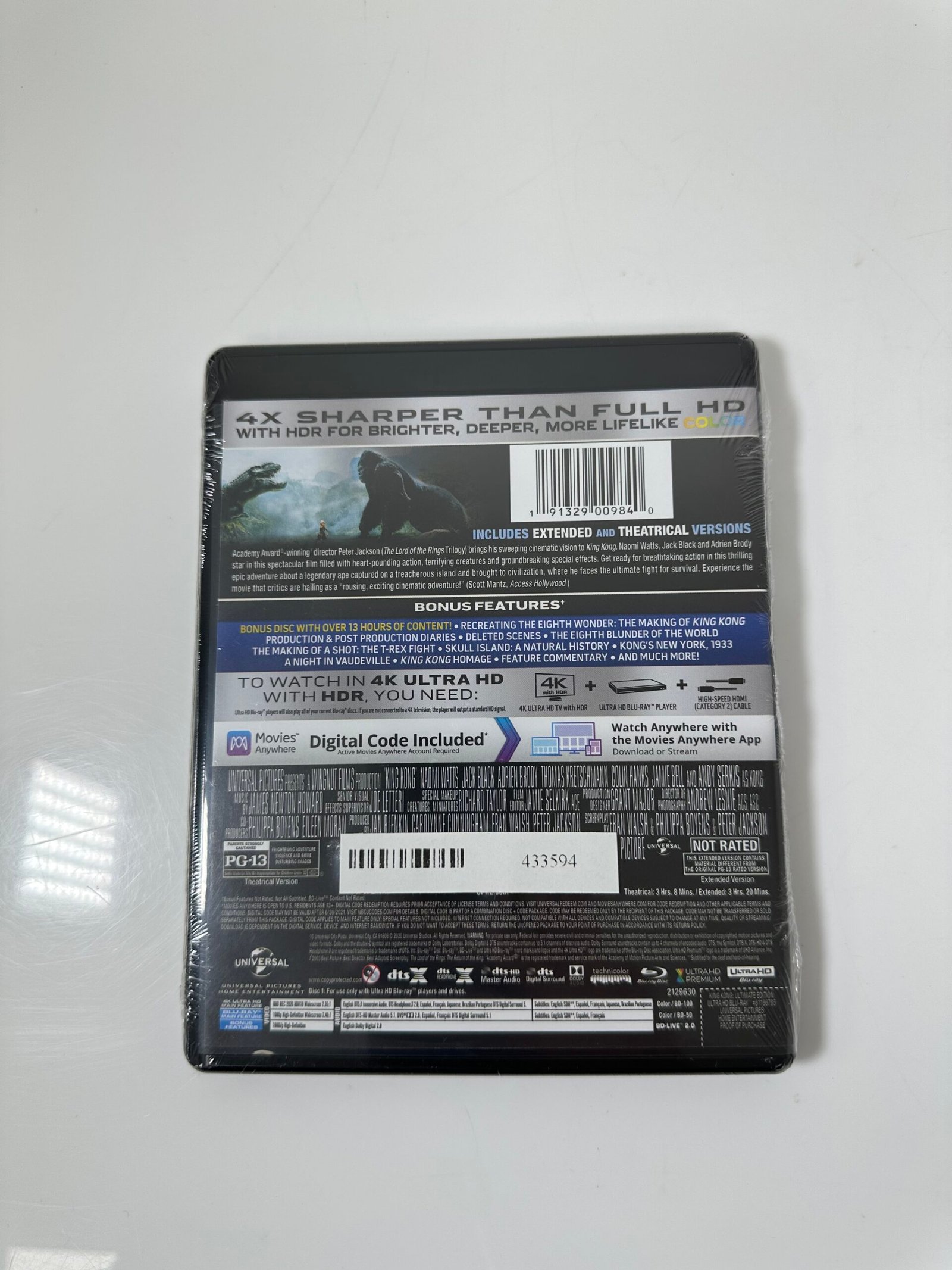 King Kong Ultimate Edition - 4K ULTRA HD + Blu-Ray + Digital - Produto Novo (Lacrado) - Imagem 2