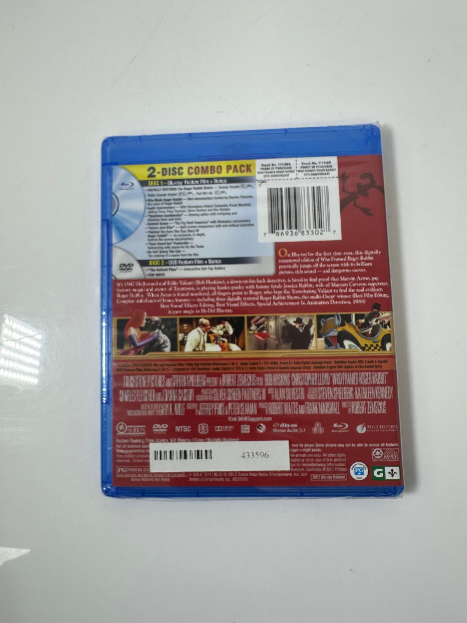 Who Framed Roger Rabbit 25th Anniversary - Blu-Ray + DVD - Produto Novo (Lacrado) - Imagem 2