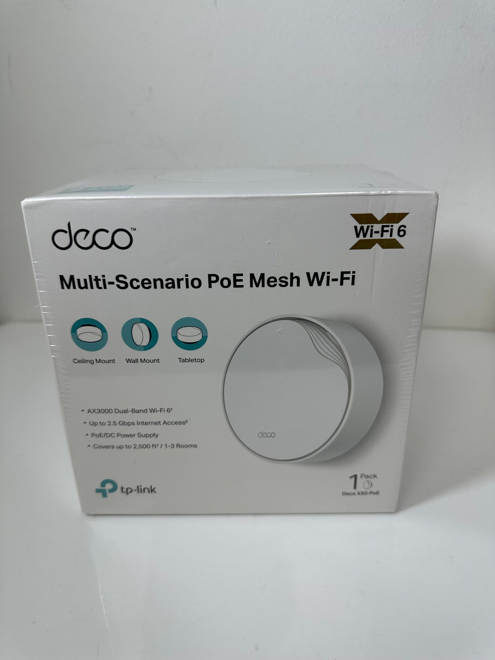 Deco X50-PoE - Multi-Scenario PoE Mesh Wi-Fi 6 - Produto Novo (Lacrado) - Segunda Unidade