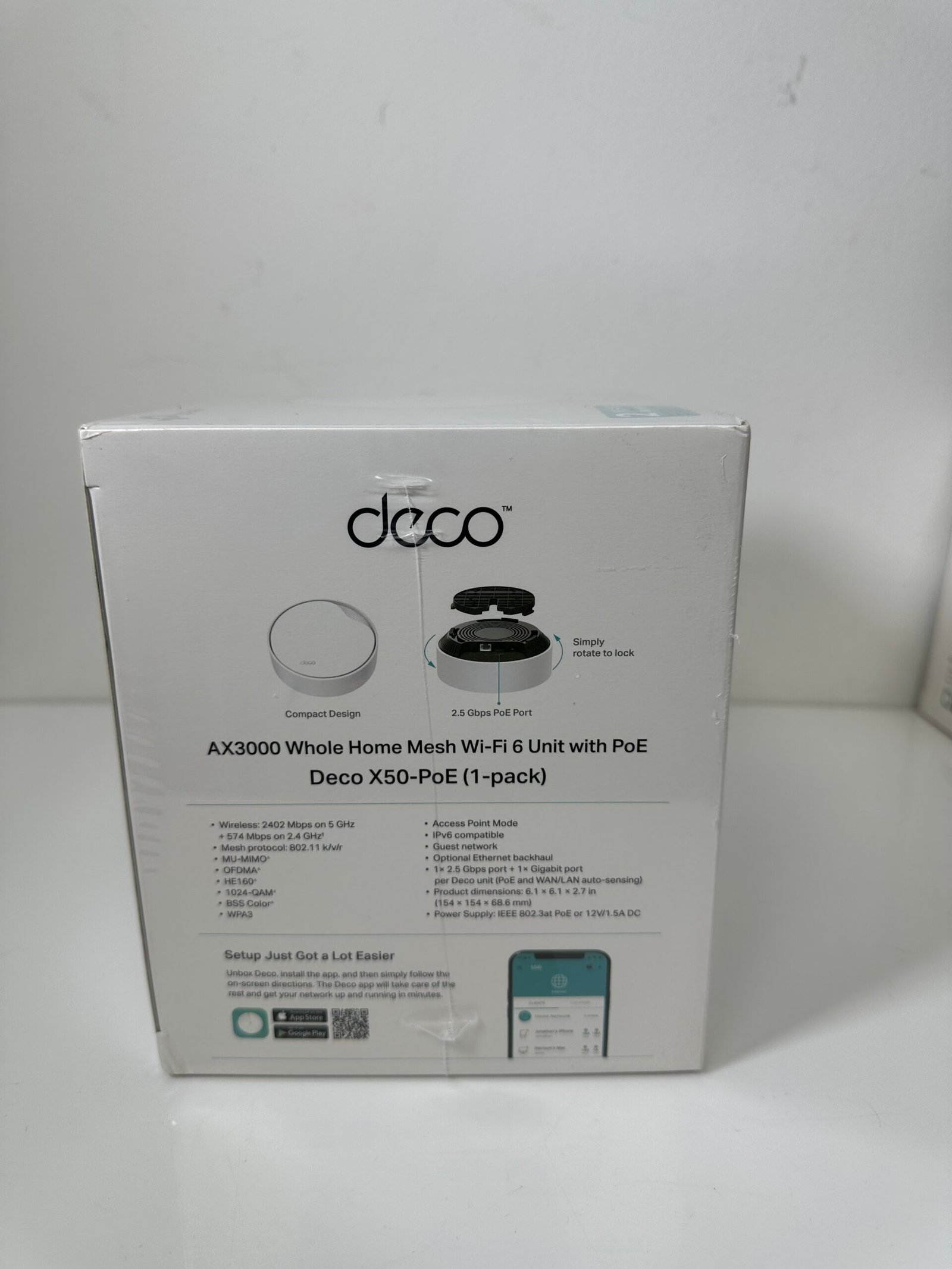 Deco X50-PoE - Multi-Scenario PoE Mesh Wi-Fi 6 - Produto Novo (Lacrado) - Segunda Unidade - Imagem 3