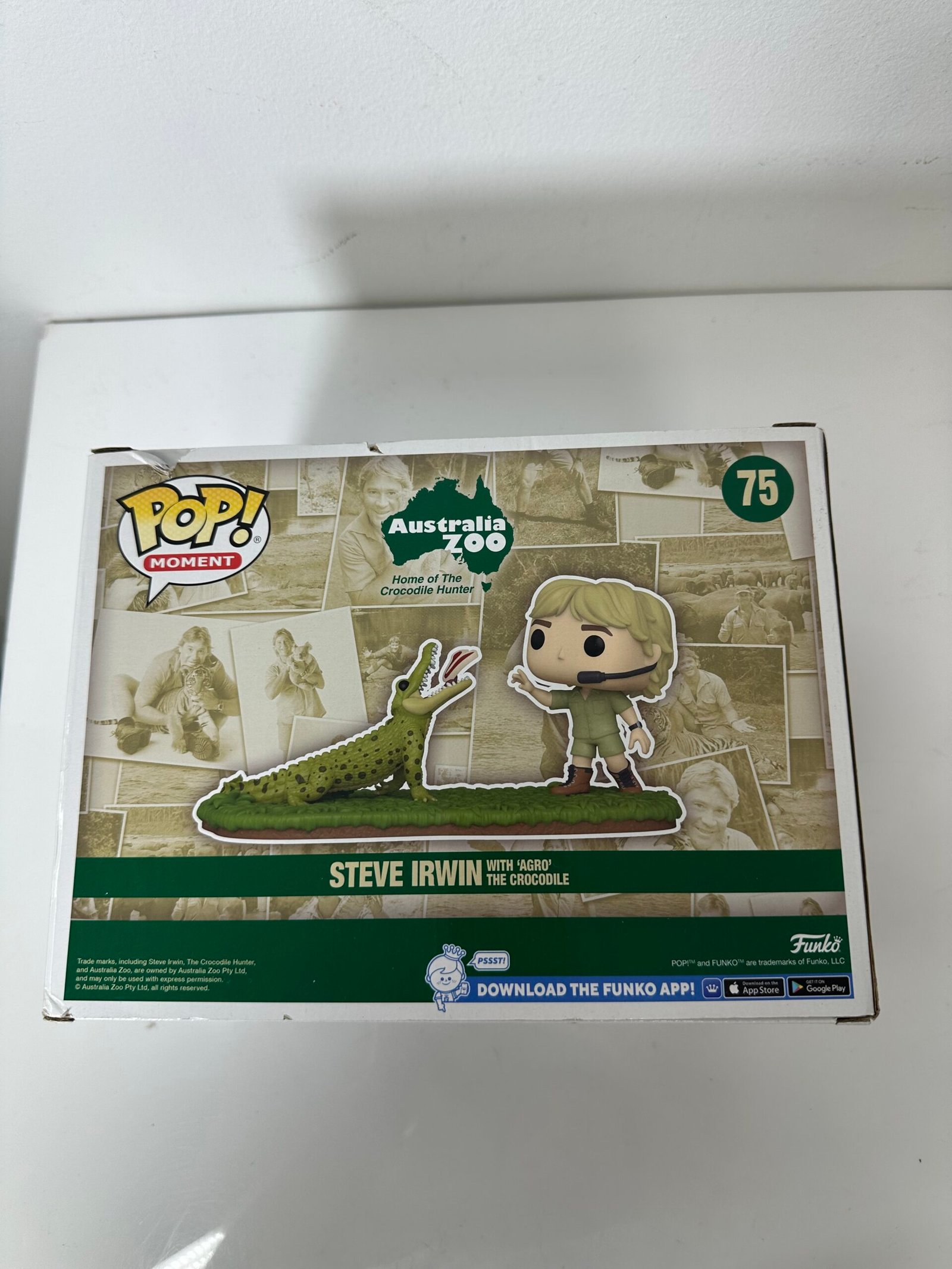 Funko POP! Moments - Australia Zoo - Steve Irwin With Agro The Crocodile (75) - Produto Novo (Na Caixa) - Imagem 2