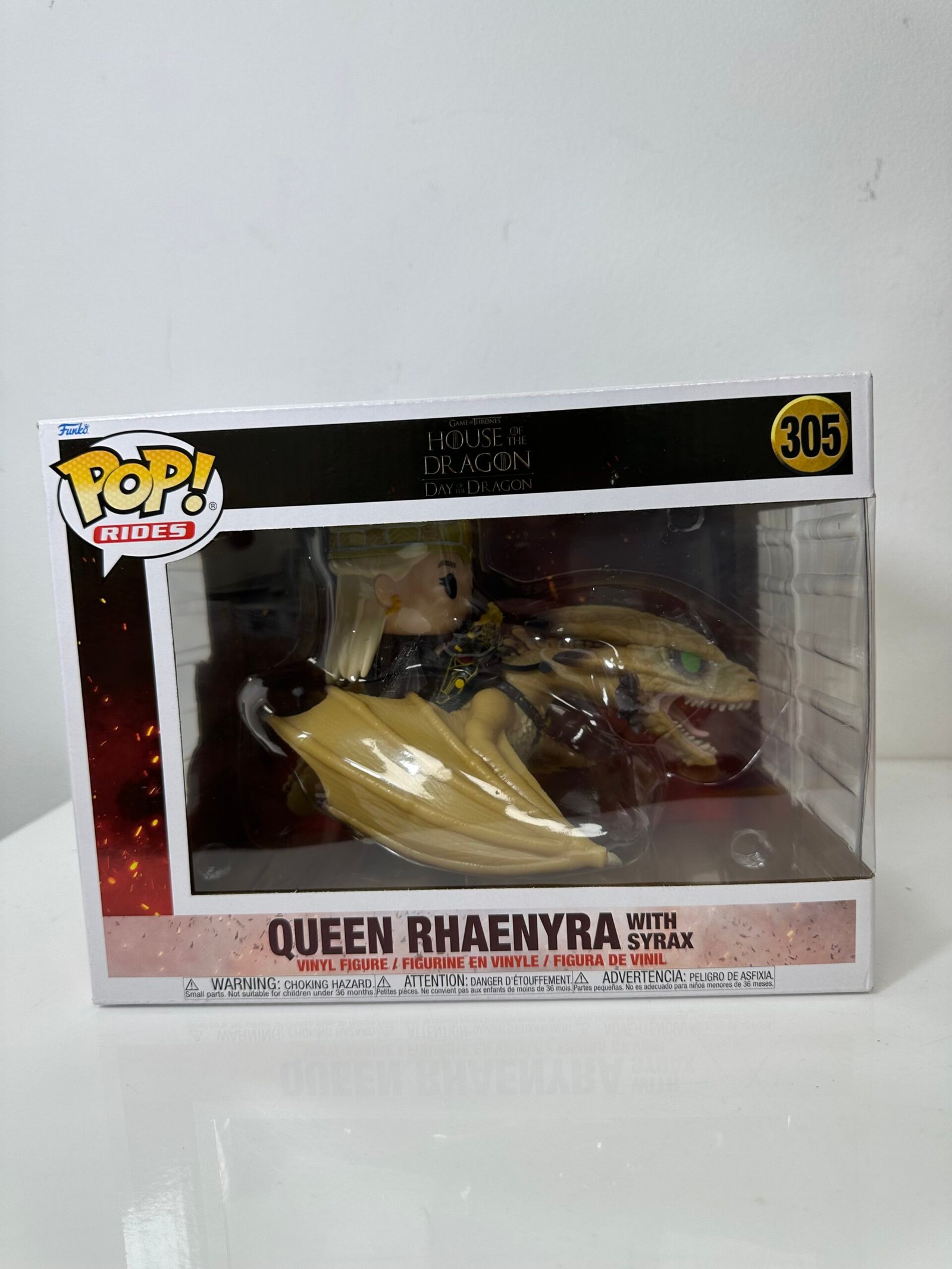 Funko POP! Rides - Game of Thrones House of The Dragon - Queen Rhaenyra with Syrax (305) - Produto Novo (Na Cai