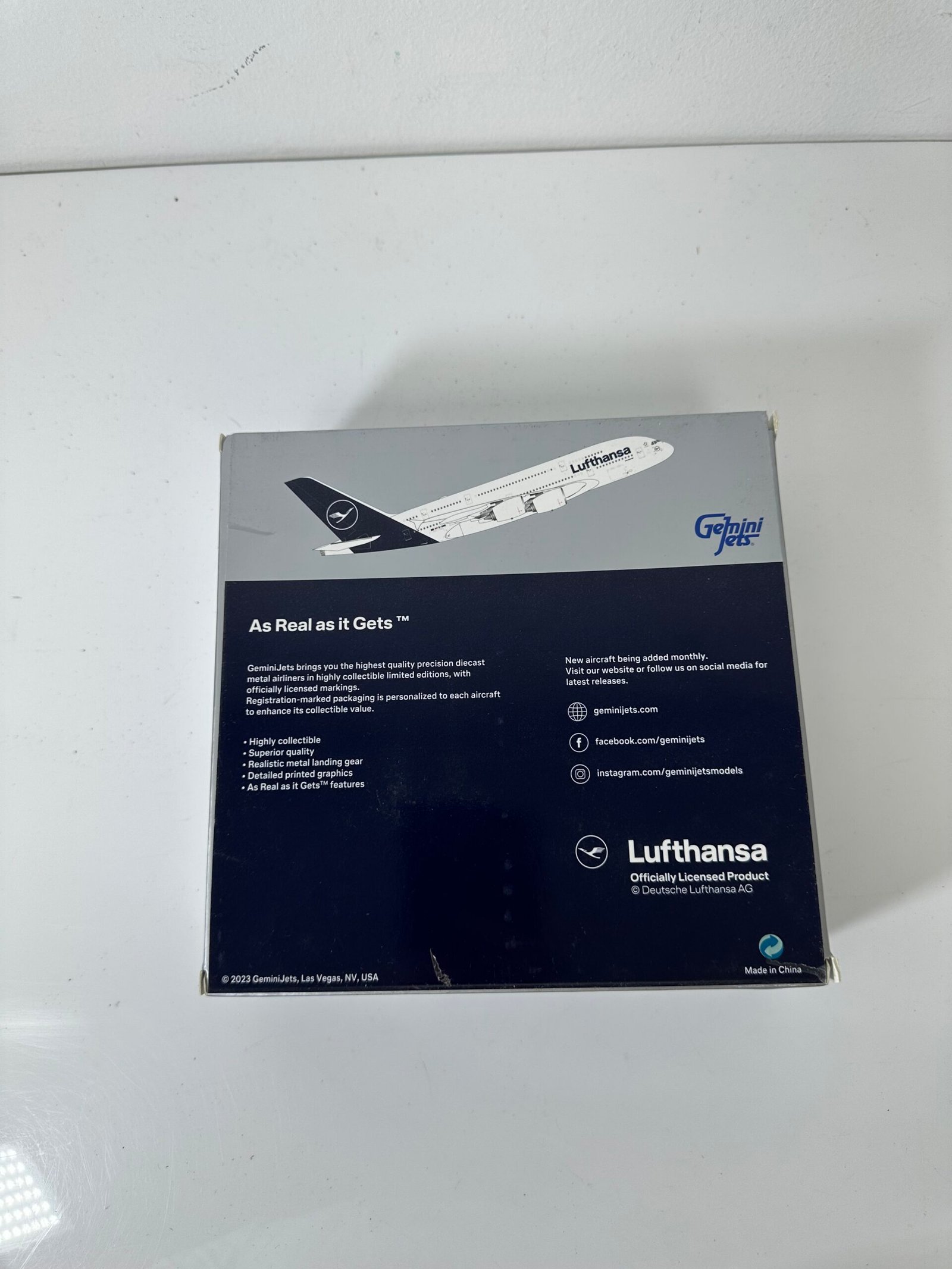 Gemini Jets - Miniatura Lufthansa - Airbus A380 D-AIMK - Escala 1:400 - Produto Novo (Na Caixa) - Segunda unidade - Imagem 2