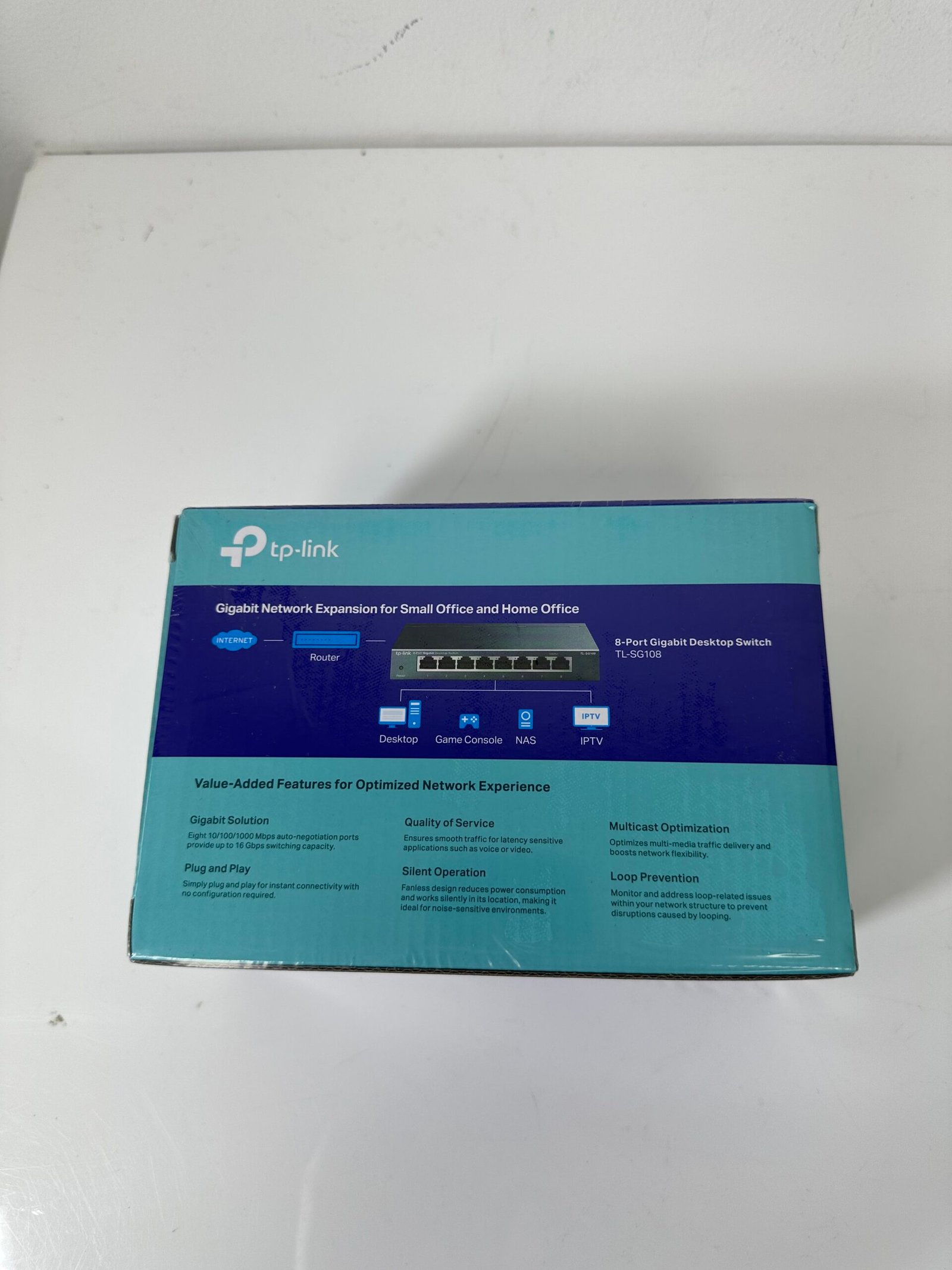 tp-link - 8-Port Gigabit Desktop Switch - TL-SG108 - Produto Novo (Lacrado) - Imagem 2