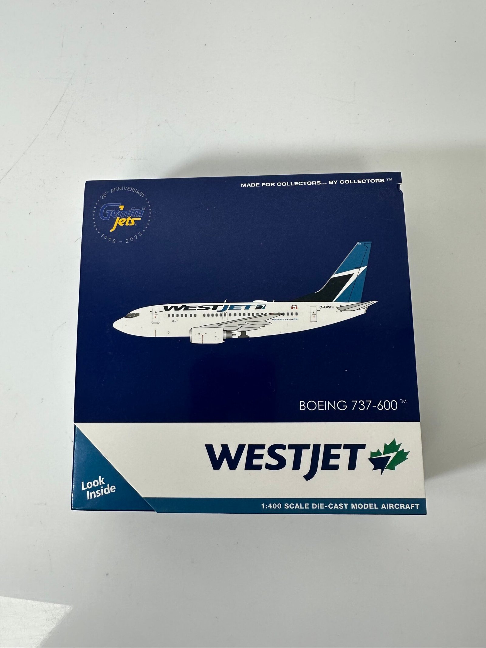 Gemini Jets - Miniatura Westjet - Boeing 737-600 - Escala 1:400 - Produto Novo (Na Caixa)