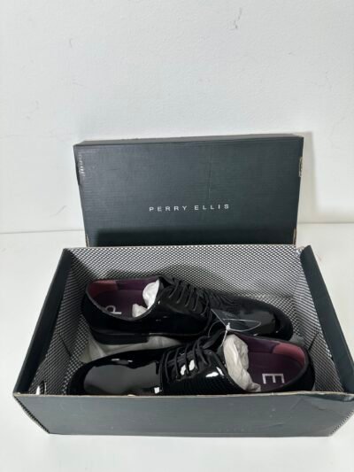 Perry Ellis - Sapato Style HP20311-1 - Cor: Black - Tamanho 9.5US - Produto Novo (Com Caixa)