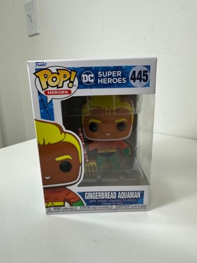 Funko POP! Heroes - DC Super Heroes - Gingerbread Aquaman (445) - Produto Novo (Na Caixa)
