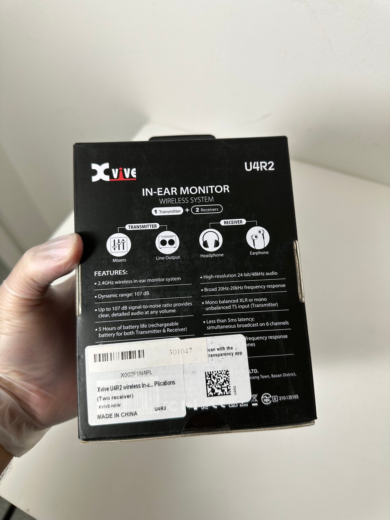 XVive - U4R2 Two Receivers - In-Ear Monitor - Produto Novo (Lacrado) - Imagem 3