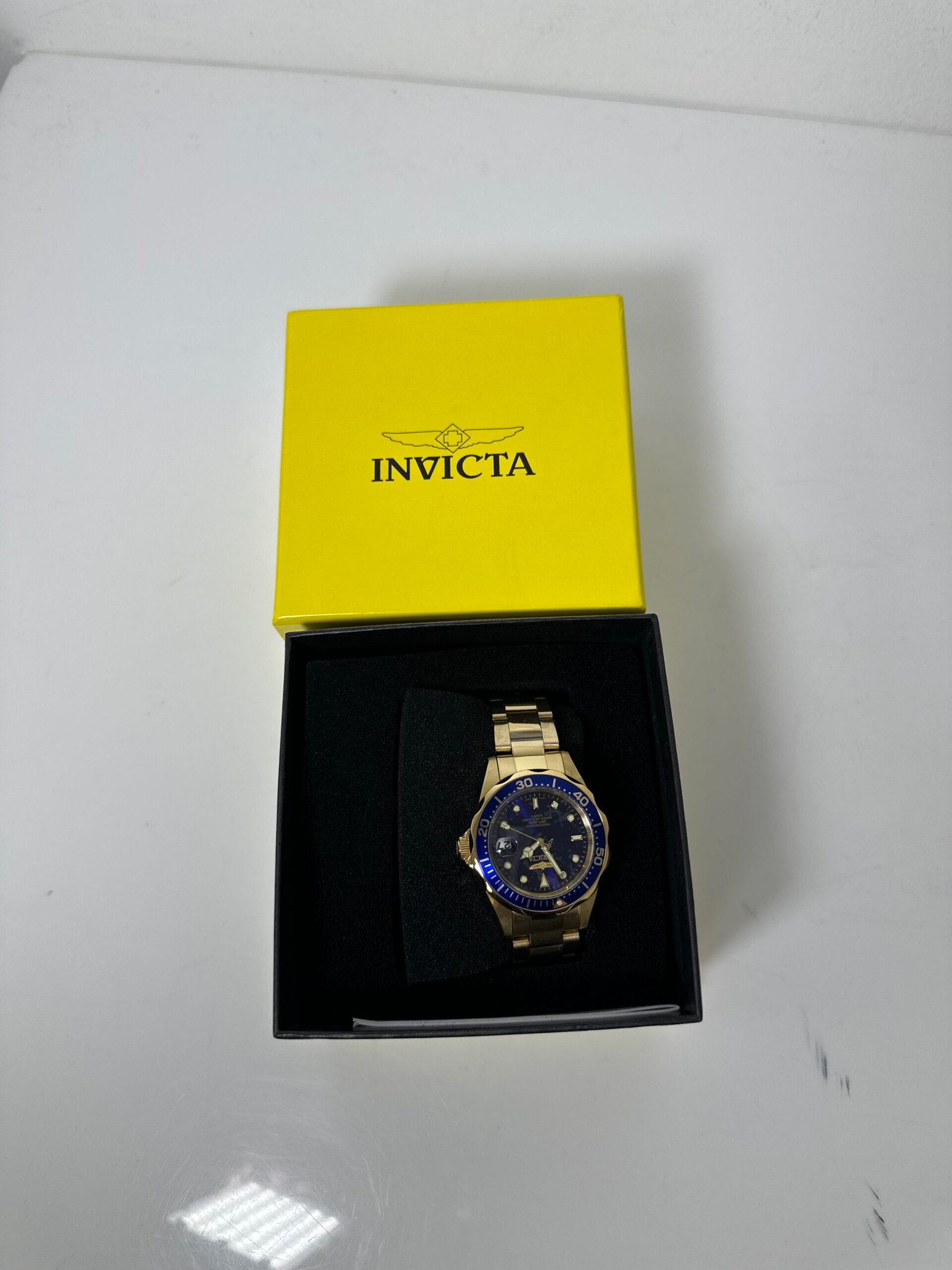 Invicta Pro Diver Anchoris Men's Watch - 37.5mm, Gold - Produto Novo (Na Caixa)