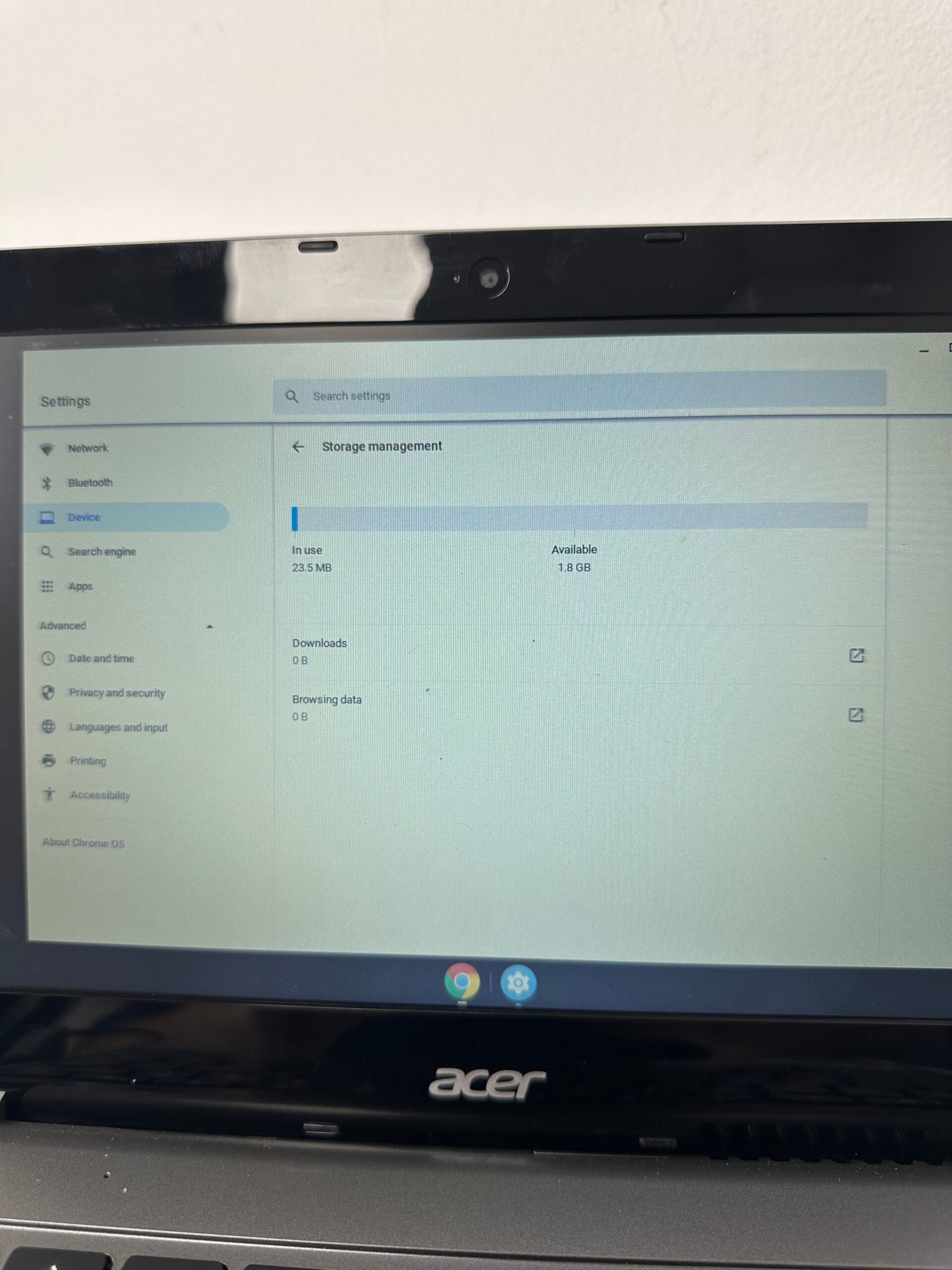 Acer Chromebook Model C740 ZHN - Processador Intel Celeron - Condição: Excelente (A+) - Imagem 10