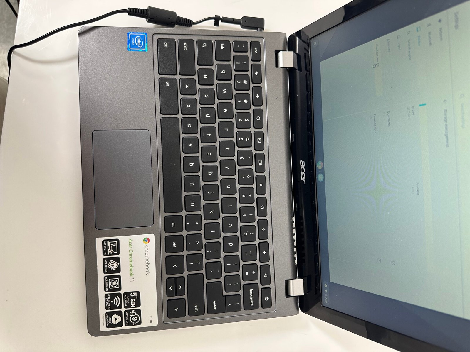 Acer Chromebook Model C740 ZHN - Processador Intel Celeron - Condição: Excelente (A+) - Imagem 8