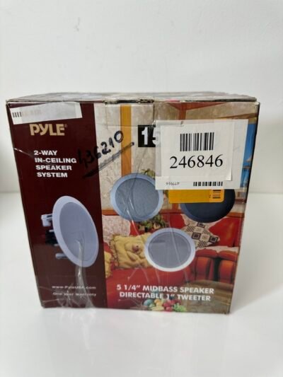 Pyle - 2-Way In-Ceiling Speaker System PDIC51RD - Contem 2 unidades - Produto Novo (Open Box)