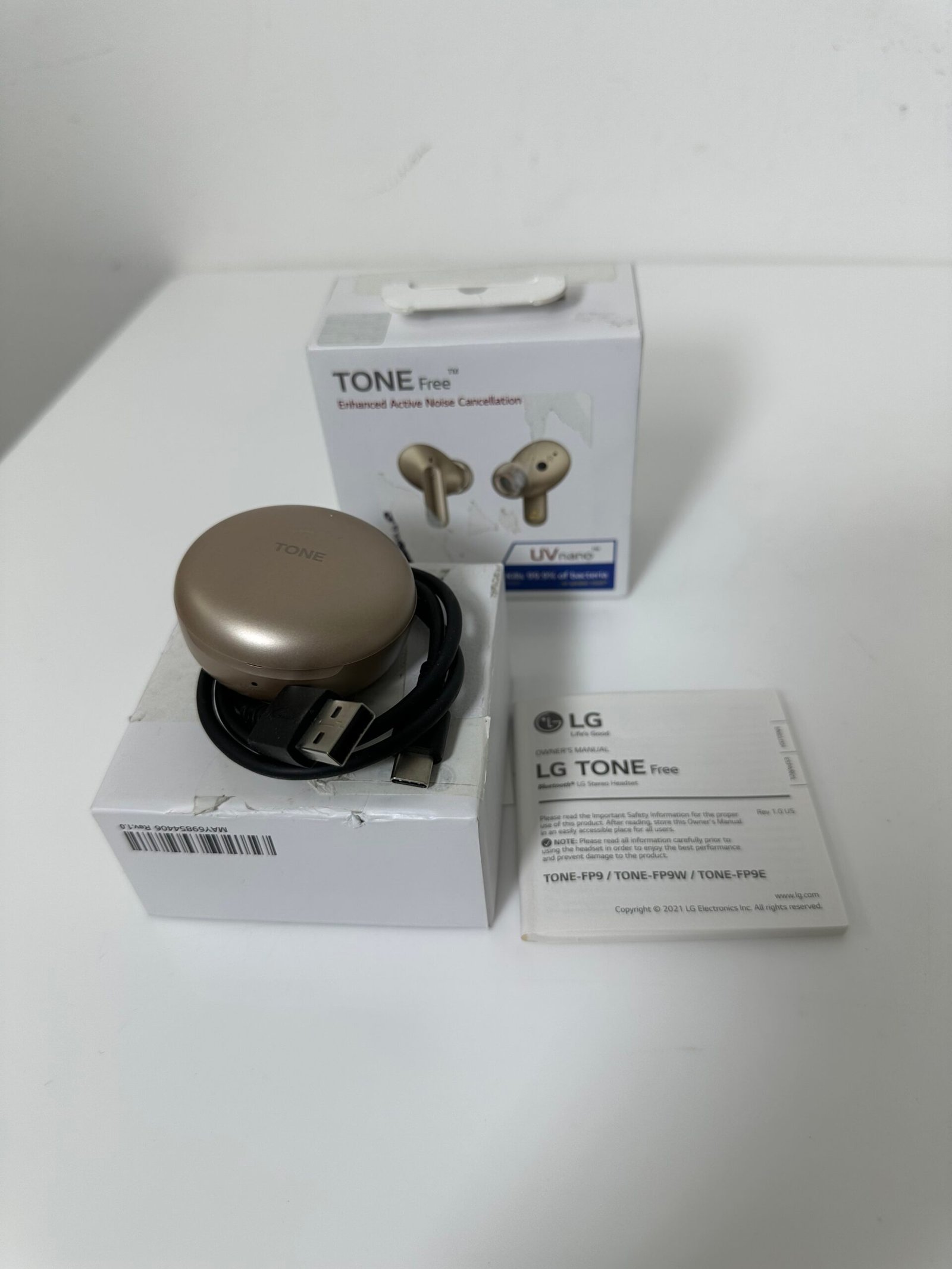 LG Tone Free - Model FP9E - Cor: Haze Gold - Produto Novo (Open Box) - Imagem 3