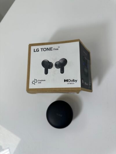 LG Tone Free T90Q - EarPods Dolby ATMOS - Cor: Preto - Produto Novo (Open Box)