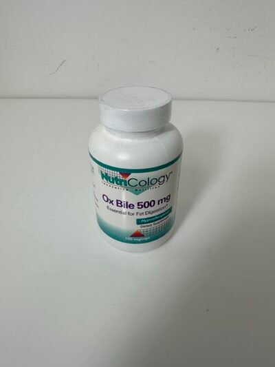 Nutri Cology - Ox Bile 500mg - Essential For Fat Digestion - 100 capsula - Produto Novo (Lacrado)