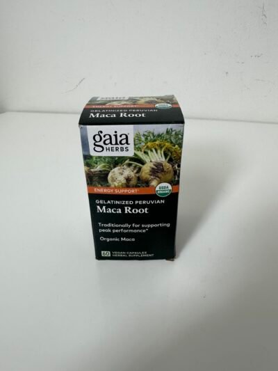 Gaia Herbs - Peruvian Maca Root - Maca Peruana Organica - 60 capsules - Produto Novo (Na Caixa)