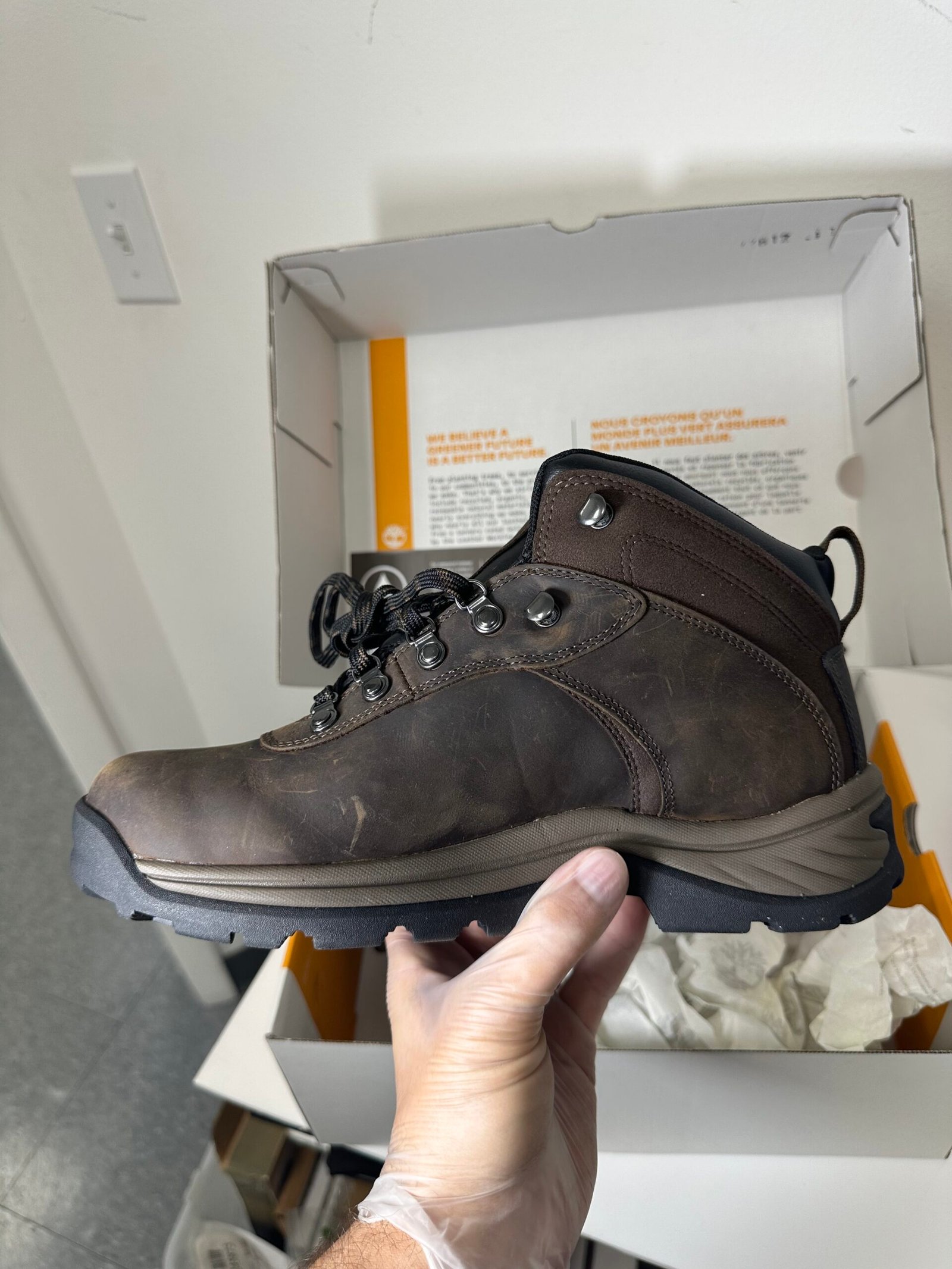 Timberland - Flume Waterproof Mid Hiker - Tamanho Masculino 8.5US - Produto Novo (Na Caixa) - Imagem 4