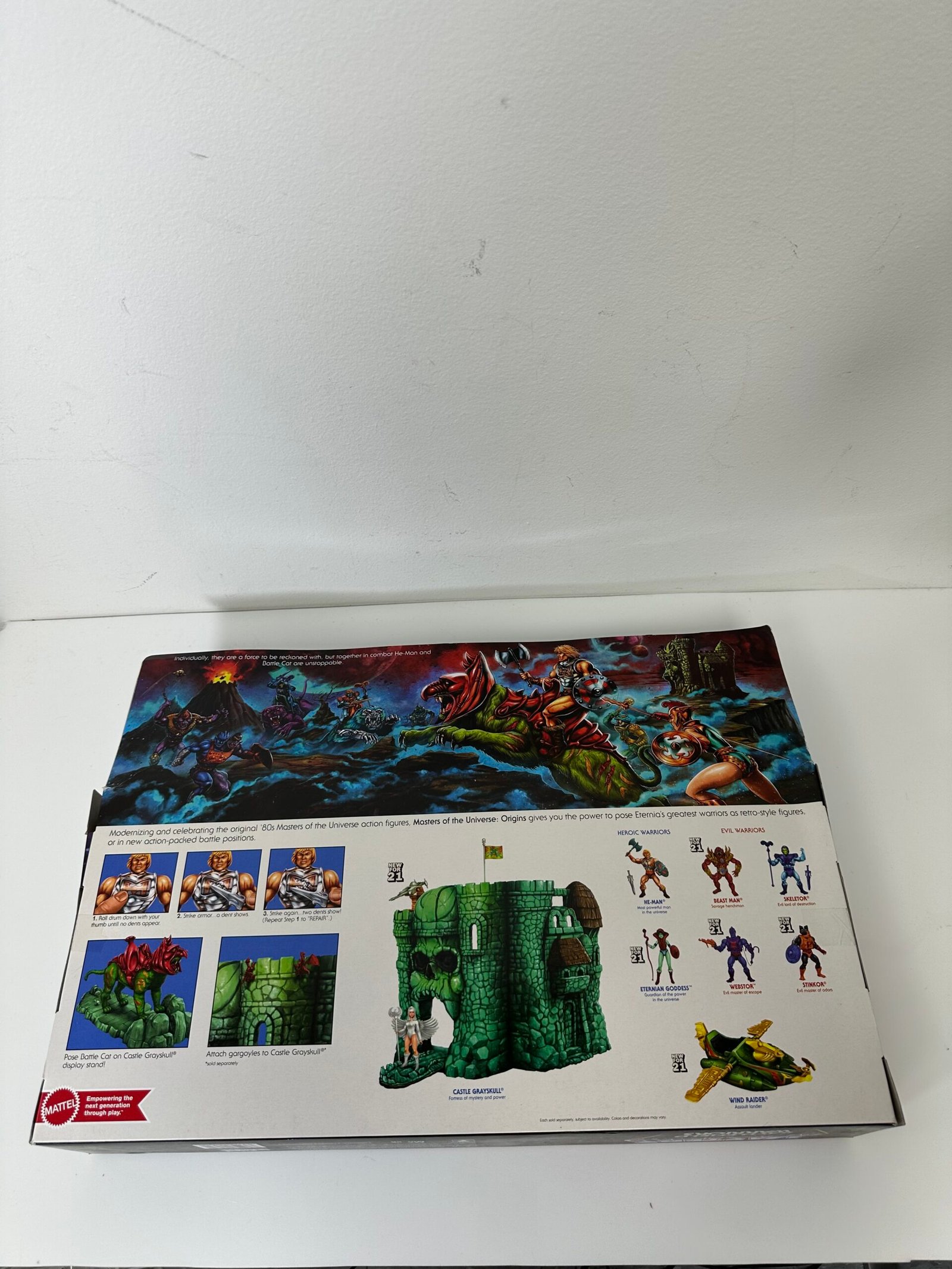 Masters of The Universe - Battlefield Warrior Powerful Protectors of Eternia - He-Man and Battle Cat - Produto Novo (Na Caixa) - Imagem 2