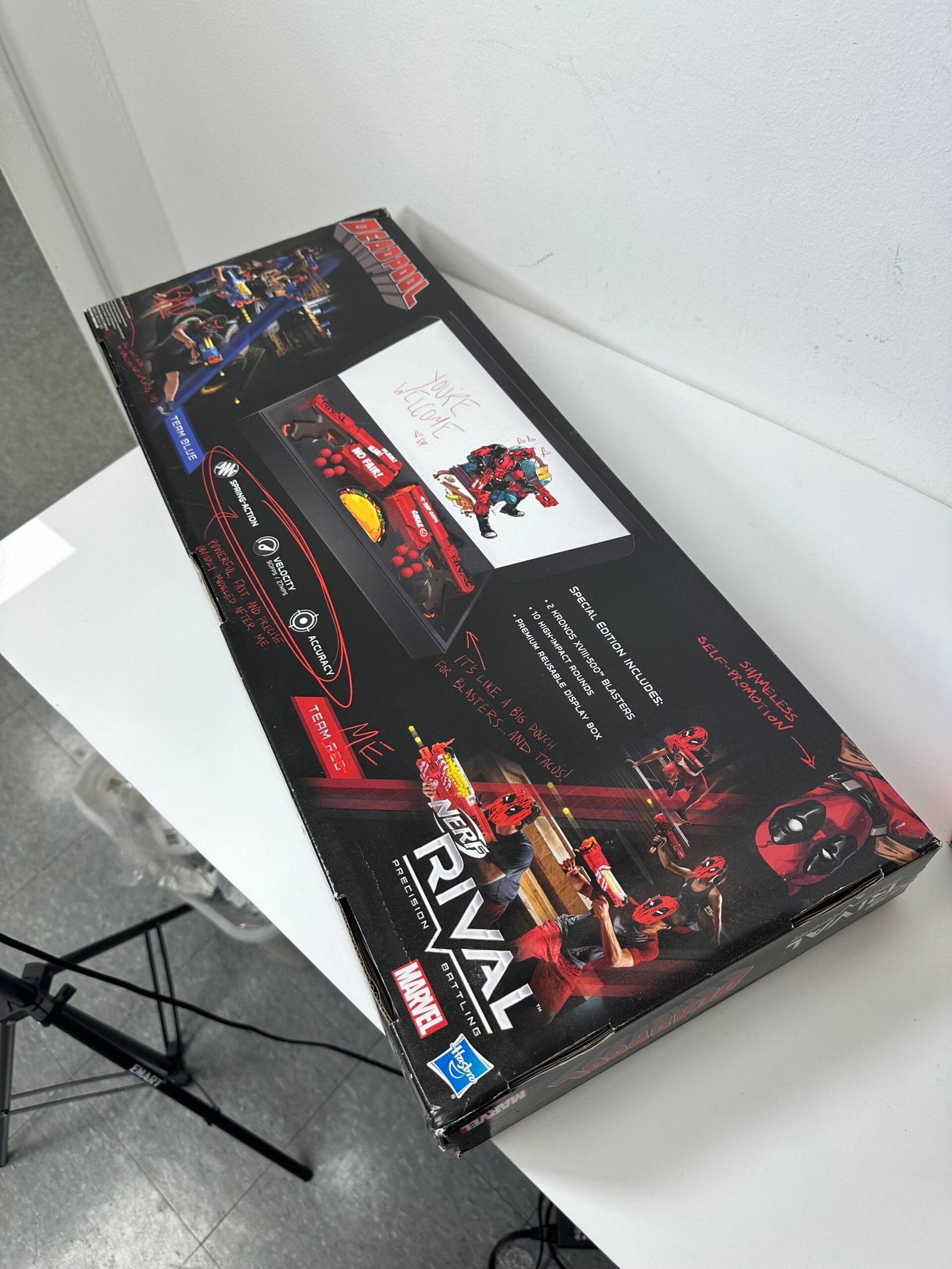 NERF - Rival Awesome Battling - Deadpool Kronos XVIII-500 - Produto Novo (Open Box) - Imagem 3