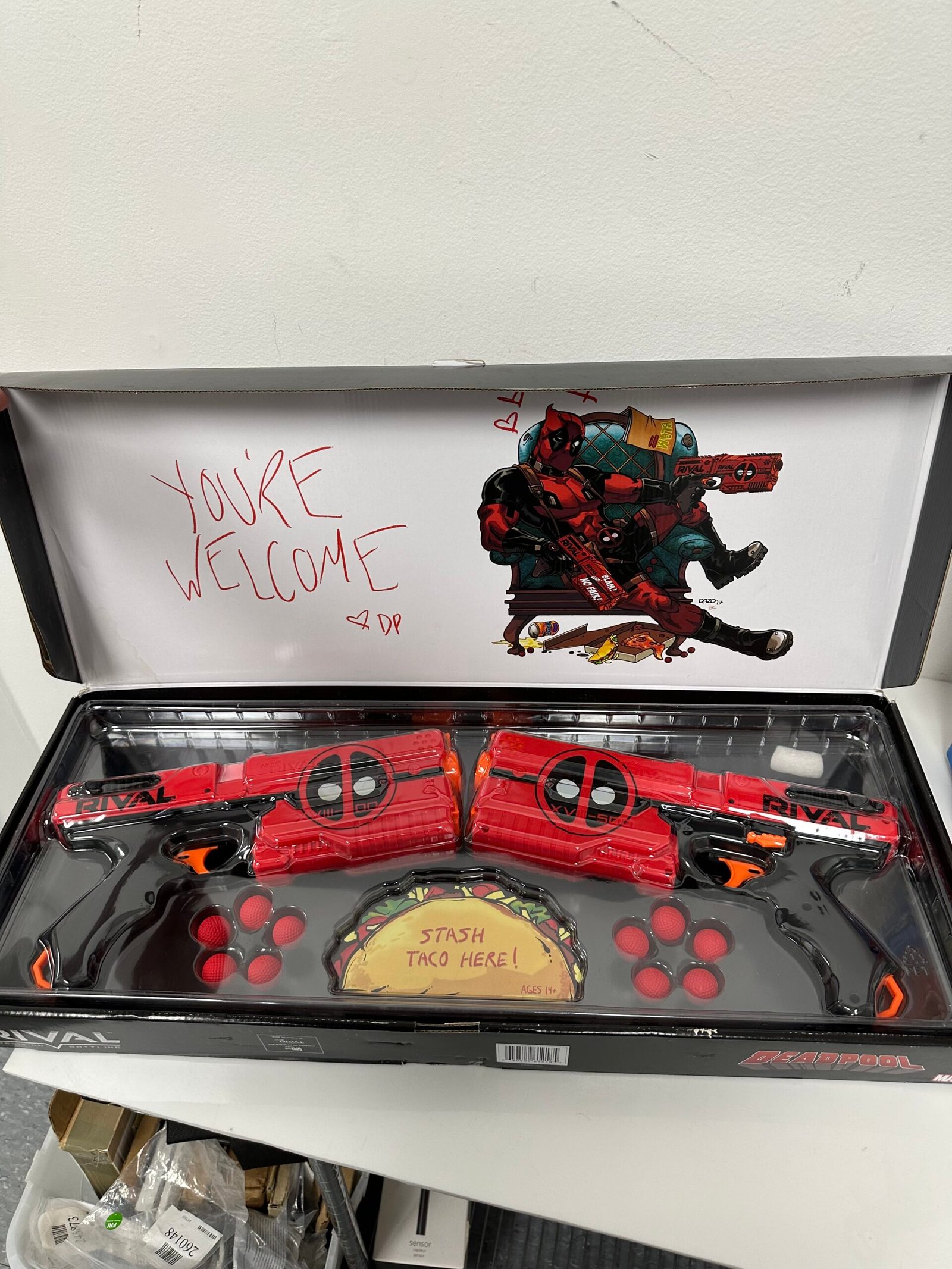 NERF - Rival Awesome Battling - Deadpool Kronos XVIII-500 - Produto Novo (Open Box) - Imagem 2