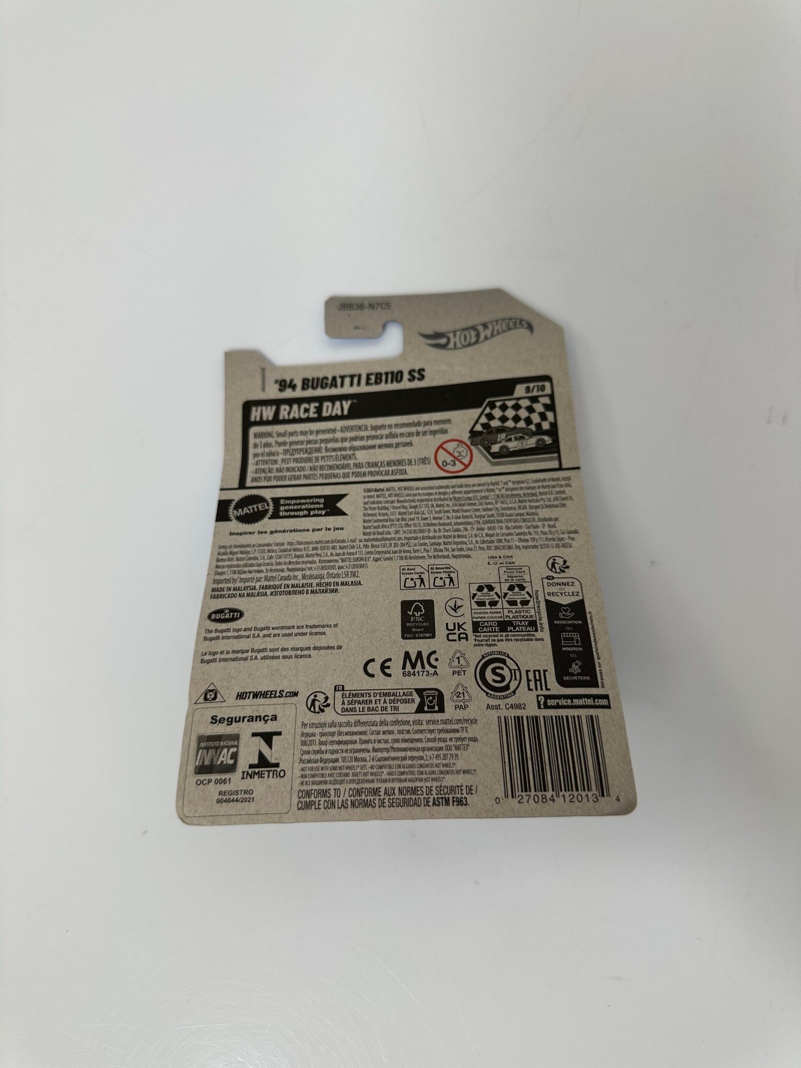Hot Wheels - 94 Bugatti EB110 SS 9/10 - Produto Novo (Na Caixa) - Imagem 2