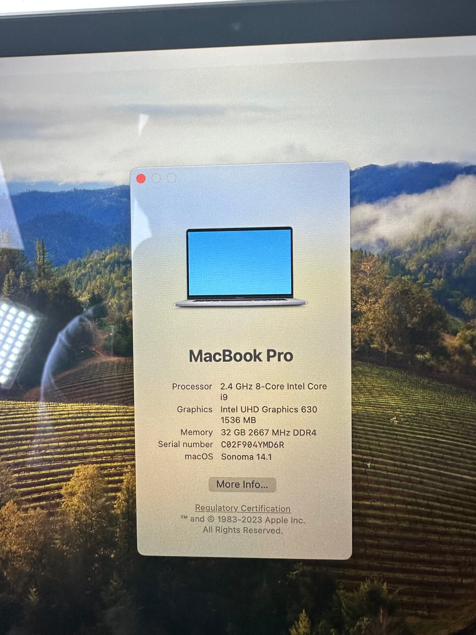 Apple - Macbook PRO Model: A2141 - Condição: Otima (A) - Imagem 12