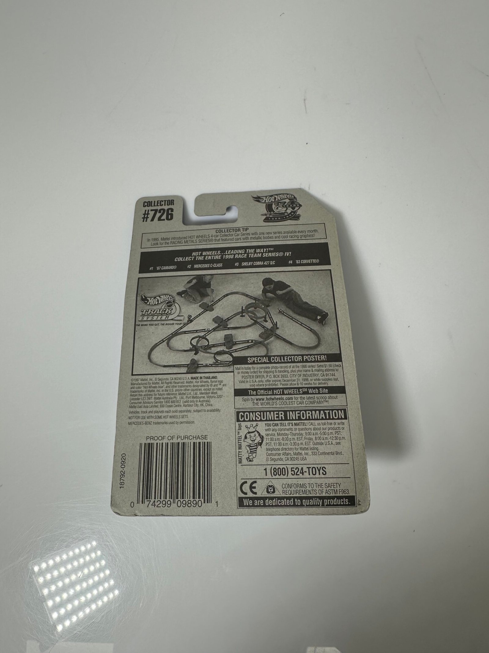 Hot Wheels - Race Team Series IV - Mercedes C-Class #726 - Produto Novo (Na Caixa) - Imagem 2