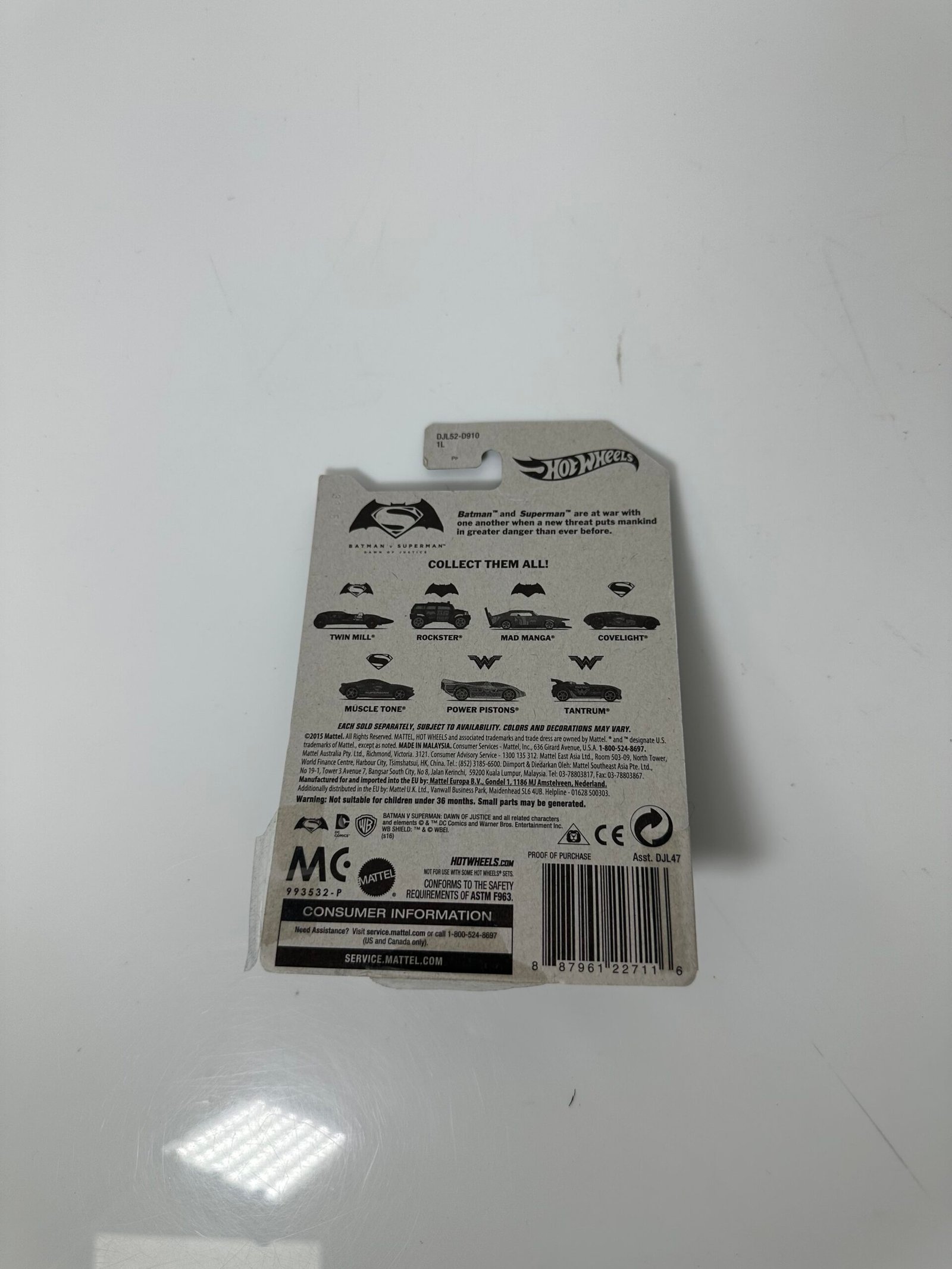 Hot Wheels - Batman Vs Superman - Mad Manga 3/7 - Produto Novo (Na Caixa) - Imagem 2