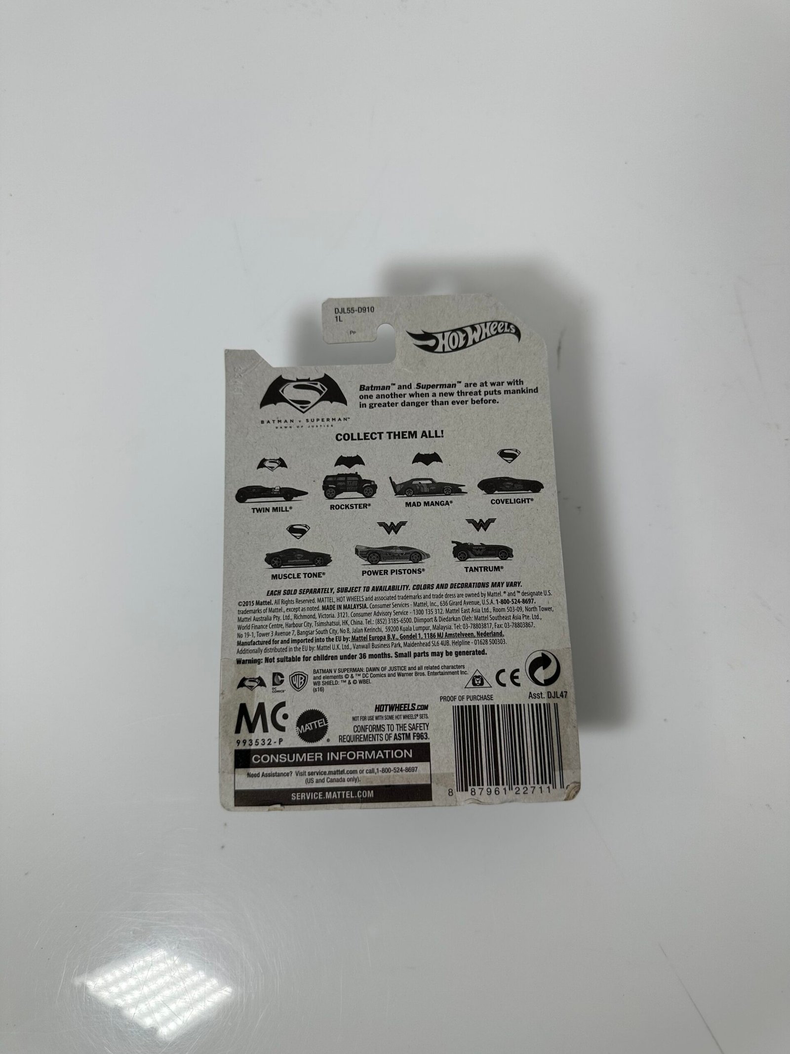 Hot Wheels - Batman Vs Superman - Rockster 2/7 - Produto Novo (Na Caixa) - Imagem 2