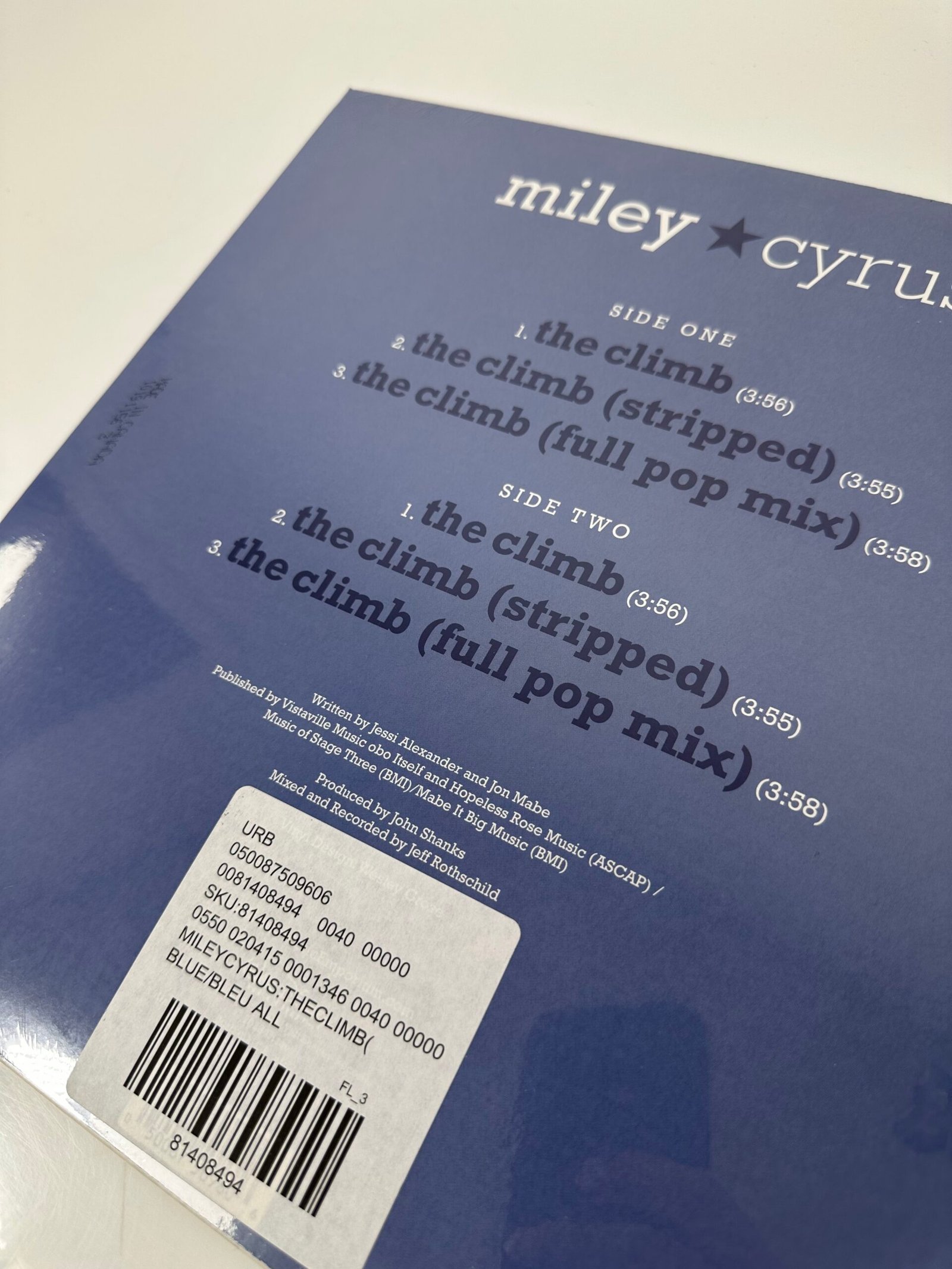 Miley Cyrus - LP The Climb - Vinil Azul - Produto Novo (Lacrado) - Imagem 2