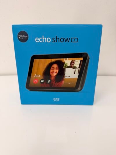 New Echo Show 8 (2nd Gen) | HD smart display with Alexa and 13 MP camera Black- Produto Novo (Na caixa)