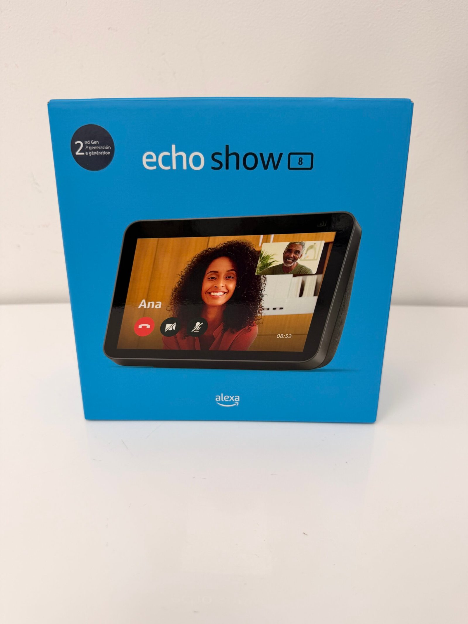 New Echo Show 8 (2nd Gen) | HD smart display with Alexa and 13 MP camera Black- Produto Novo (Na caixa)