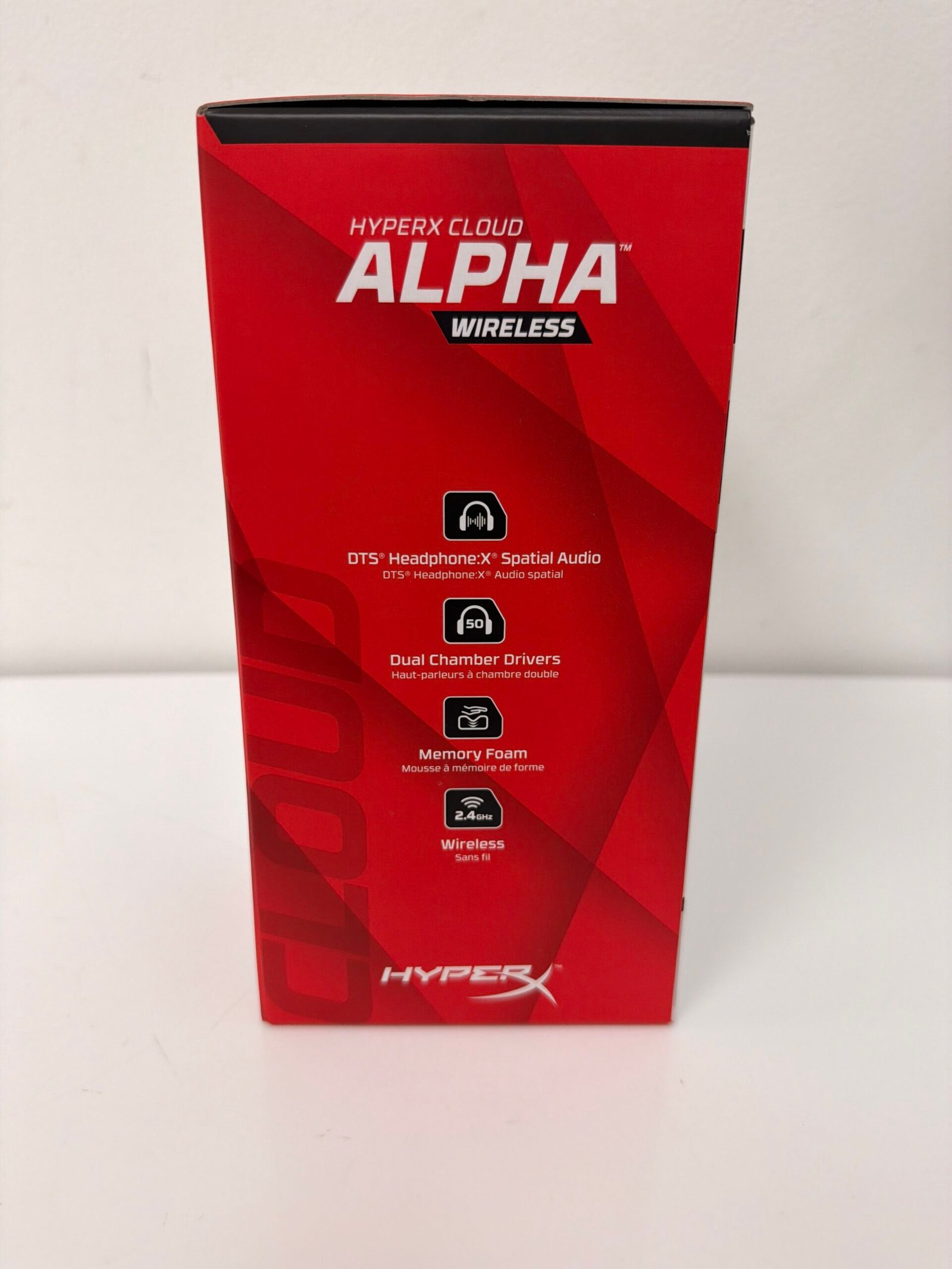 HyperX Could Alpha Wireless Gaming Headset for PC - Black: Adjustable Headband- Produto Novo - Imagem 3