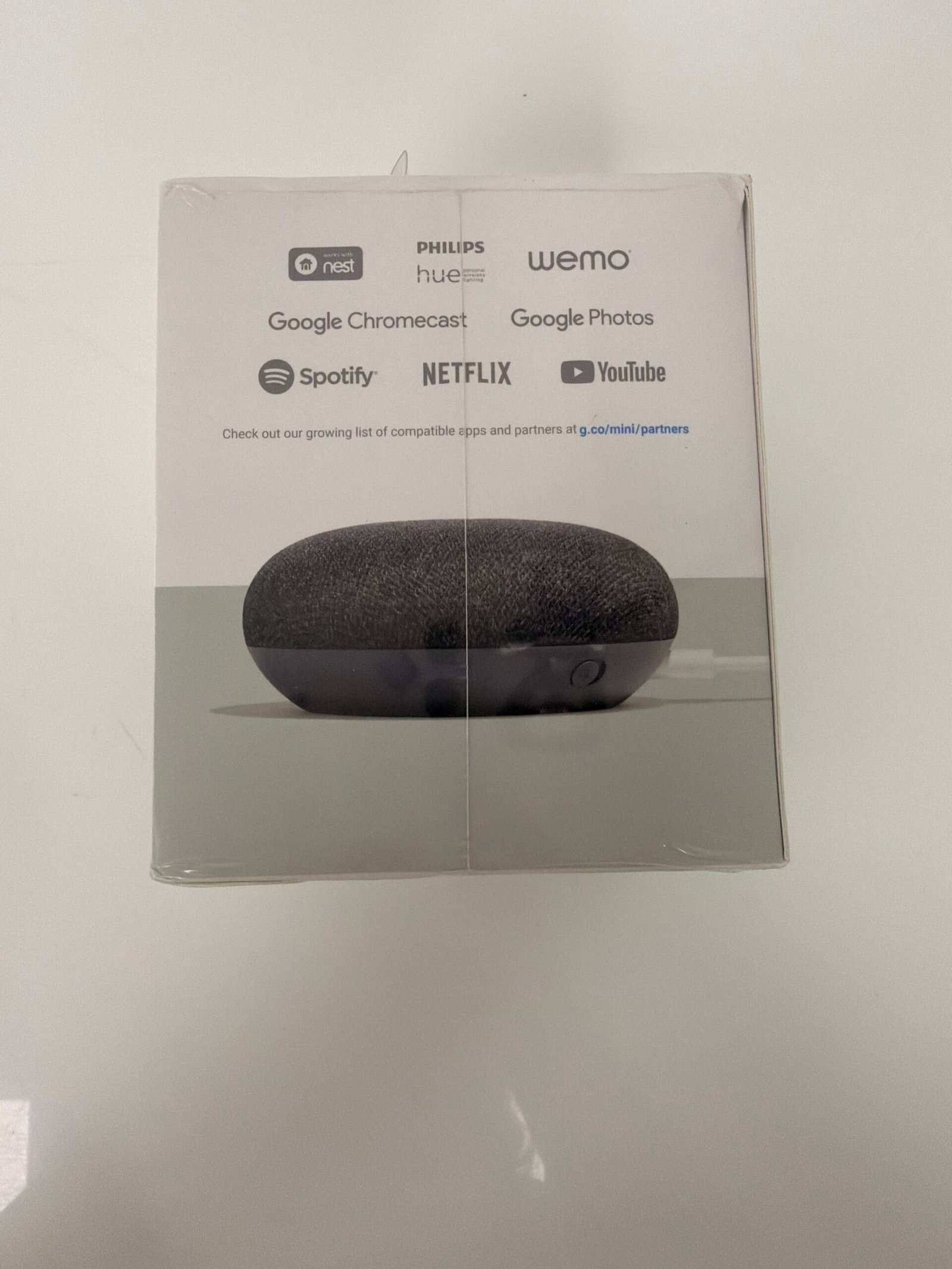 Google Home Mini, Charcoal, New with Box!, See Pics!- Produto Novo (Na Caixa) Lacrado - Imagem 2