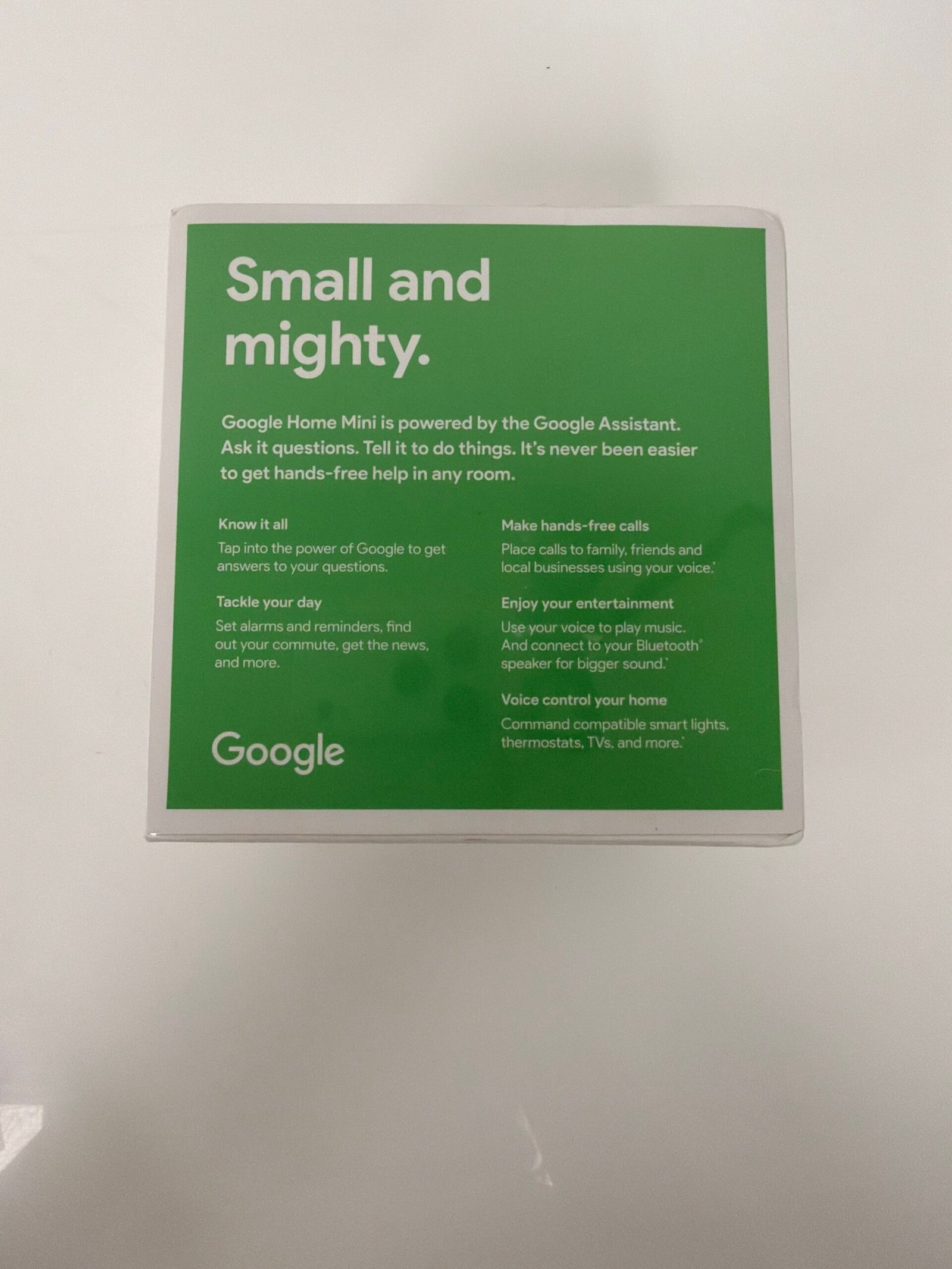 Google Home Mini, Charcoal, New with Box!, See Pics!- Produto Novo (Na Caixa) Lacrado - Imagem 3