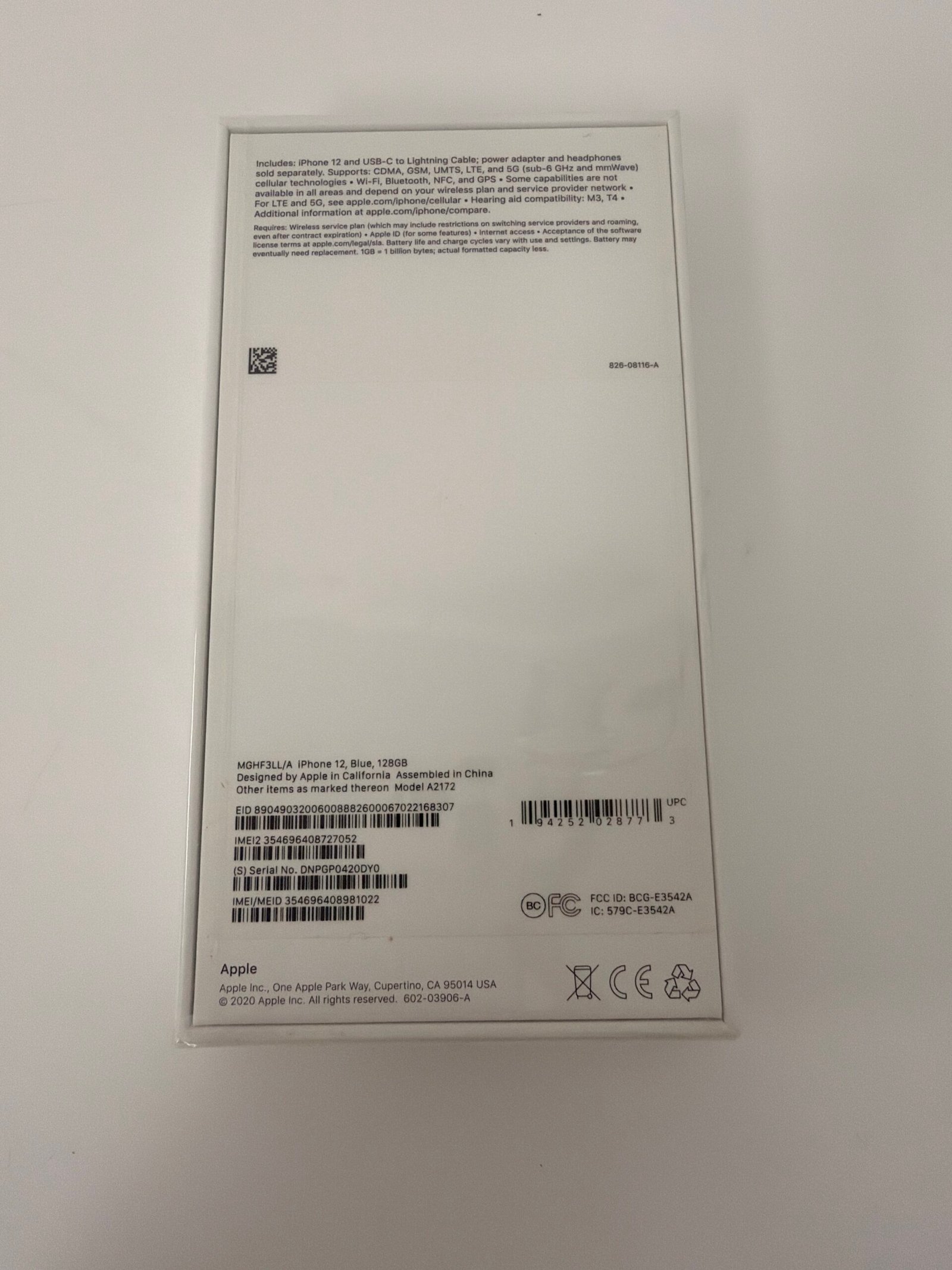 Apple iPhone 12, 128GB, Blue(Novo) (Lacrado) - Imagem 2