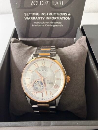 Brand New Bulova 98A213 Wilton Automatic Silver-Tone Stainless Steel Watch