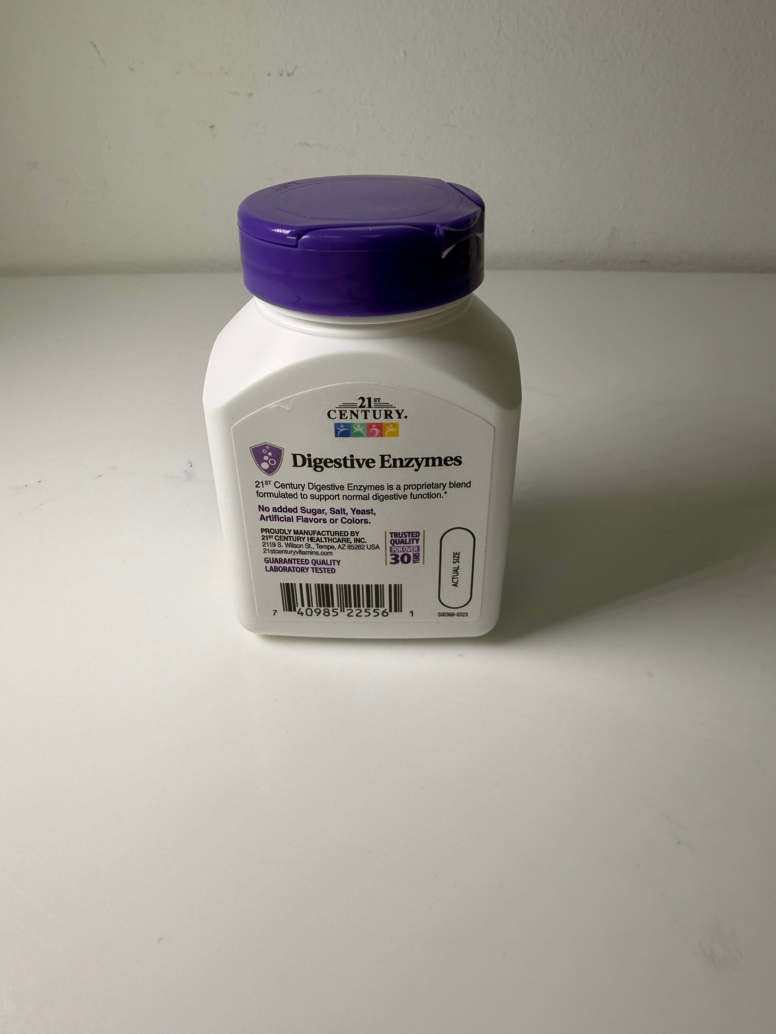 Digestive Enzymes 60 Caps by 21st Century - Produto Novo (Lacrado) - Imagem 2