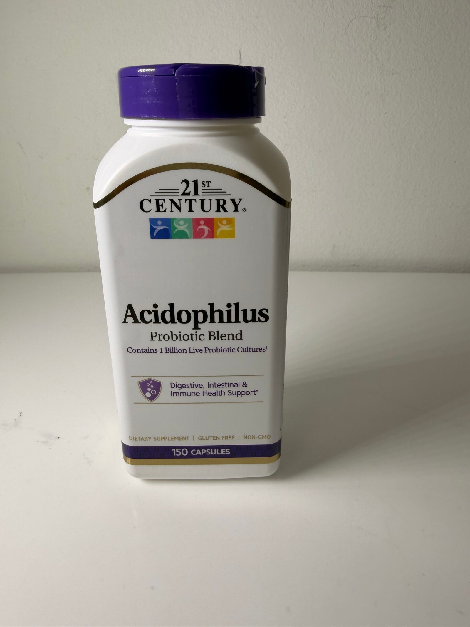 21st Century Acidophilus Probiotic Blend Capsules, 150 Count- Produto Novo (Lacrado)