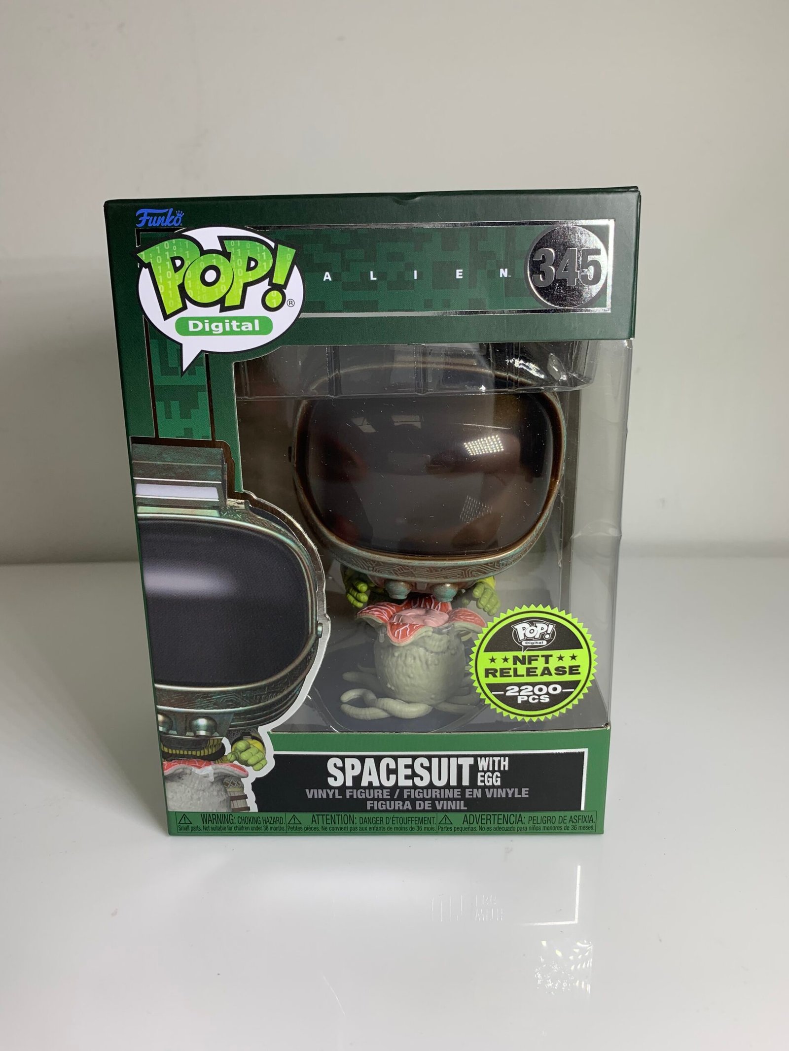 Funko Pop Digital Alien # 345 Spacesuit with Egg