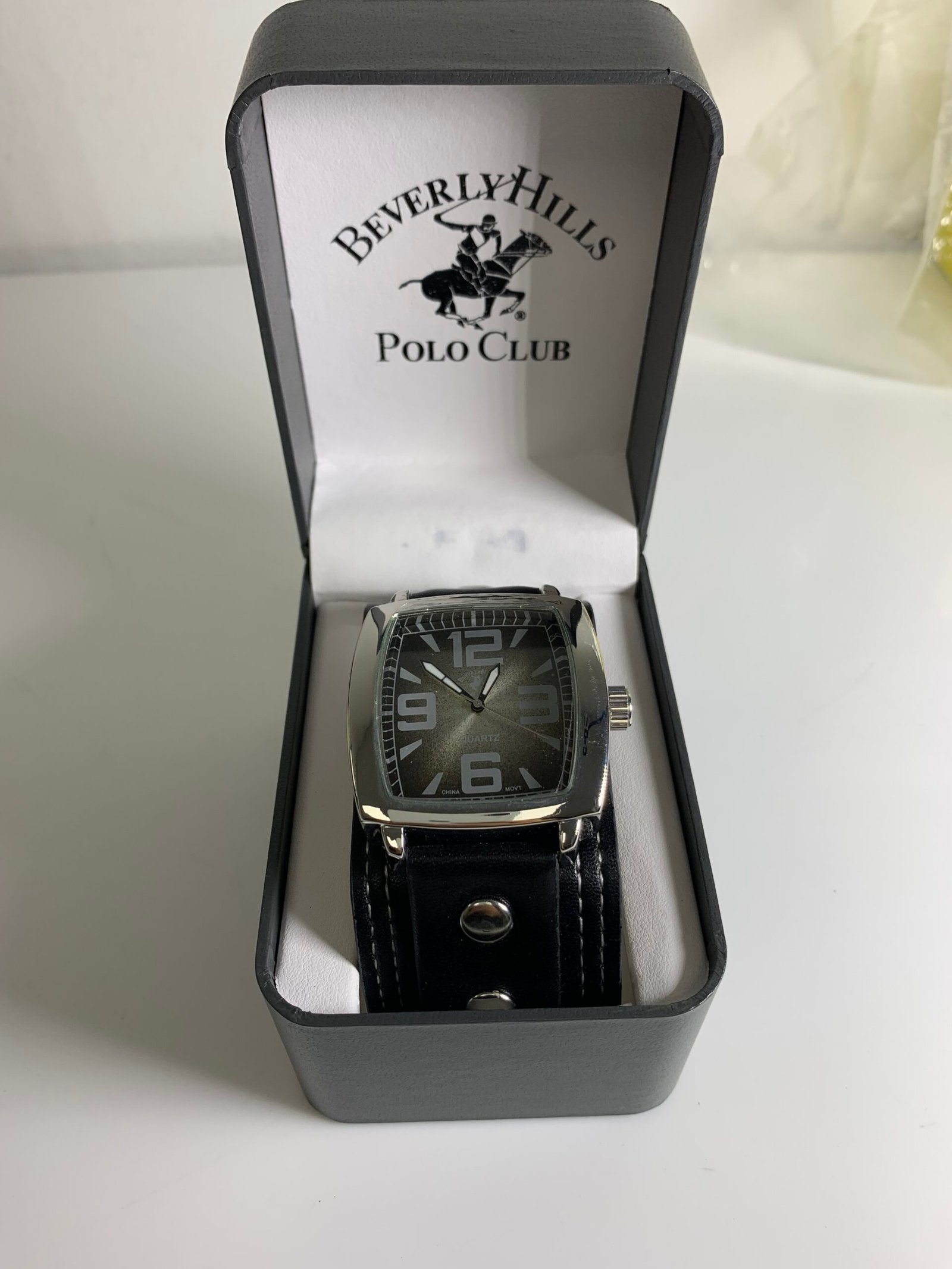 Beverly Hills Polo Club Men's Quartz Analog Watch Black Band New Battery Working - Imagem 3