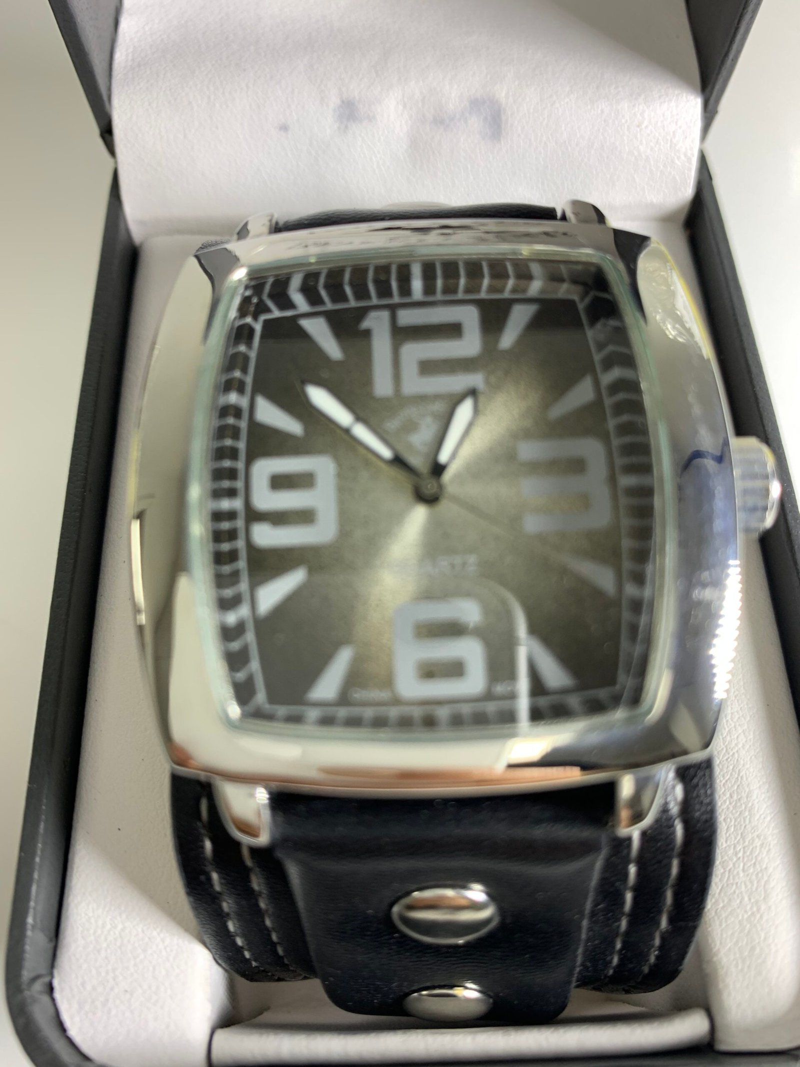Beverly Hills Polo Club Men's Quartz Analog Watch Black Band New Battery Working