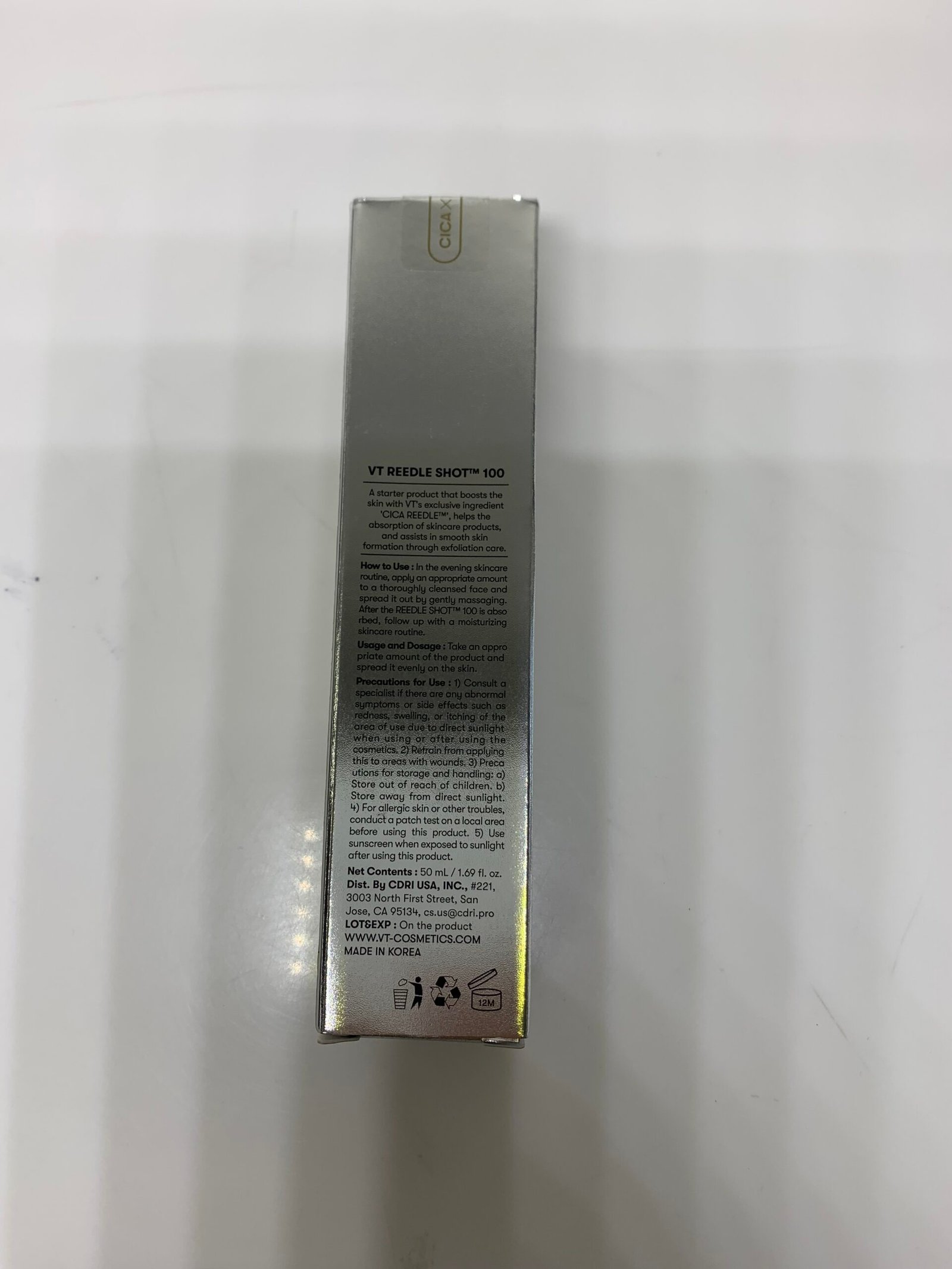 VT Cosmetics Cica Reedle Shot 100 Essence (50 ml)(Novo) - Imagem 2