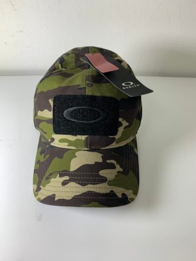 OAKLEY Hydrolix Flex Fit Hat Size L/XLGreen Camo Tactical Range Morale Patch