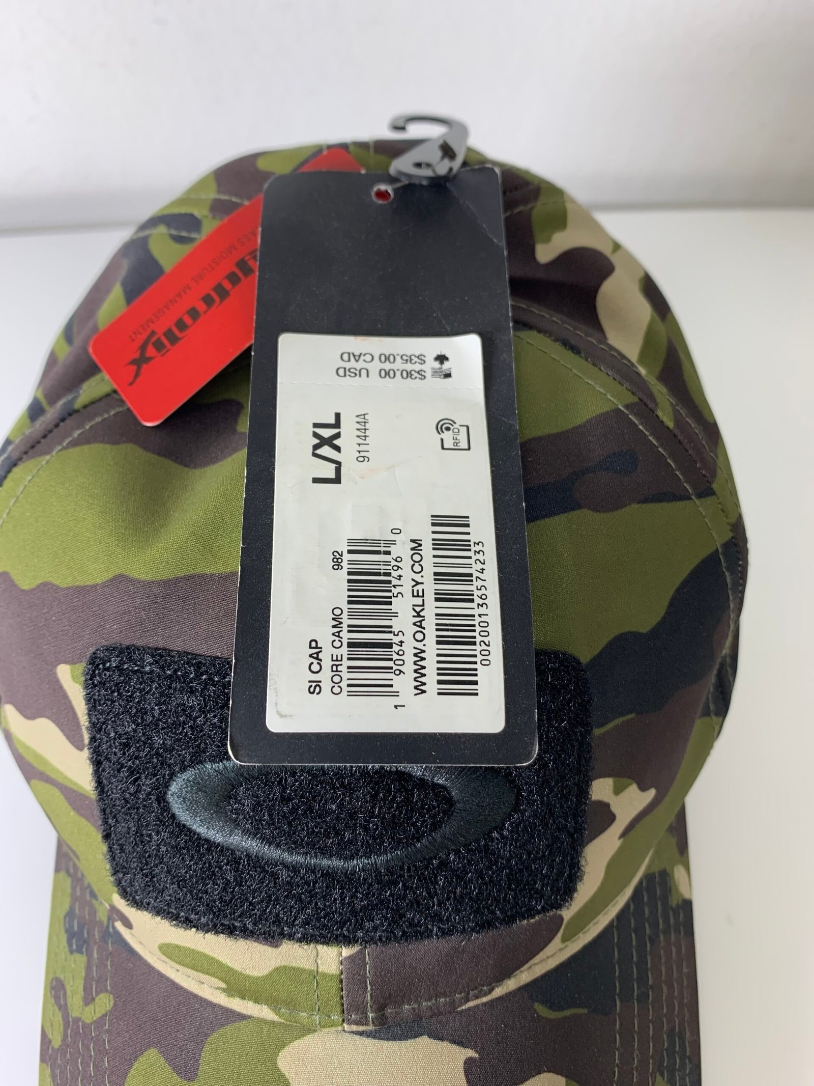 OAKLEY Hydrolix Flex Fit Hat Size L/XLGreen Camo Tactical Range Morale Patch - Imagem 3