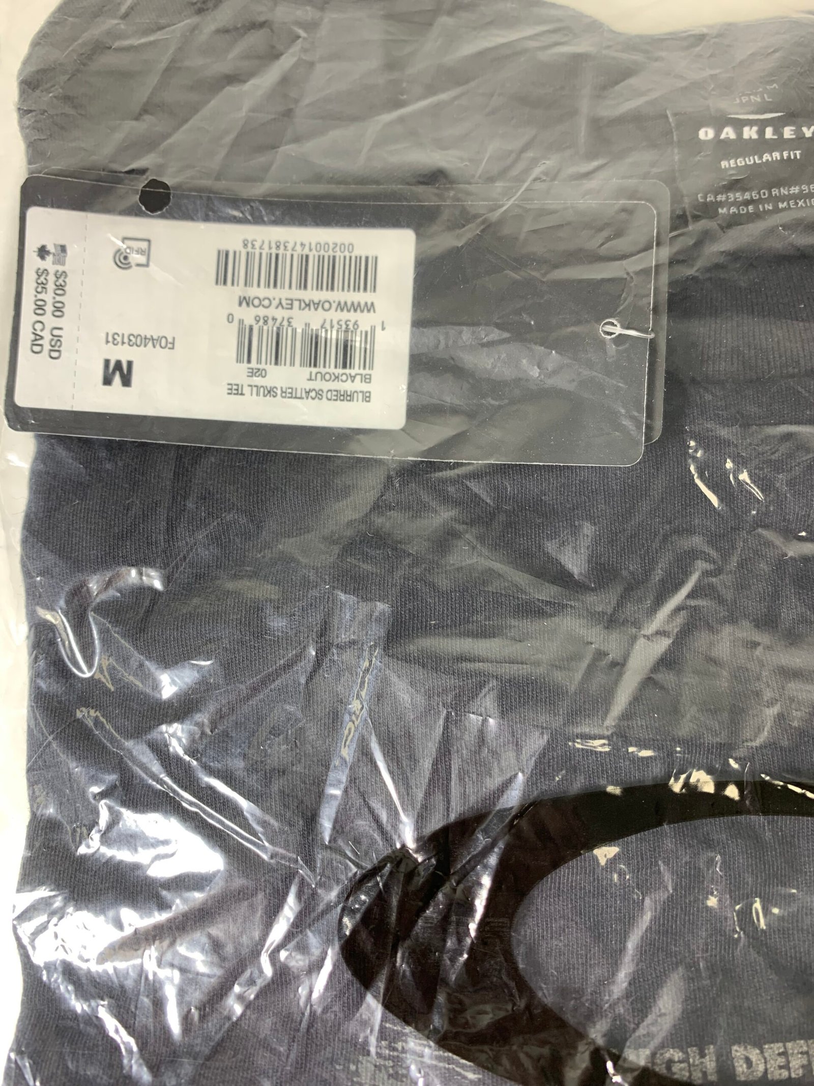 Camiseta Oakley Men's Preto and Burgundy T-shirt Size: M- Produto Novo - Imagem 2