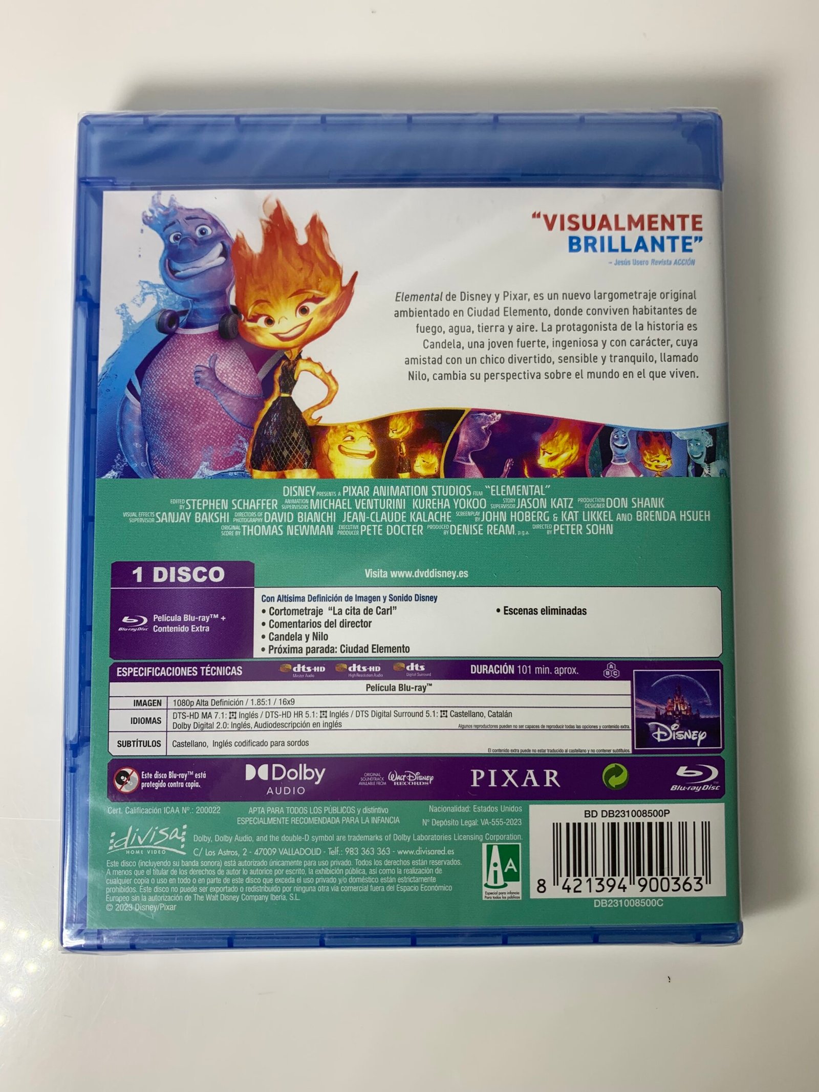 Disney Pixar Elemental Blu-ray DVD Digital Code - Imagem 2