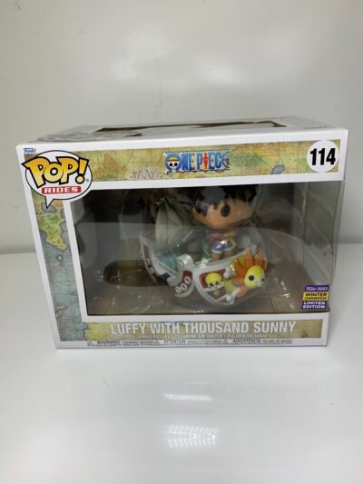 Funko Pop Rides #114 – Luffy w/ Thousand Sunny (2022 Winter Exclusive)(Novo)